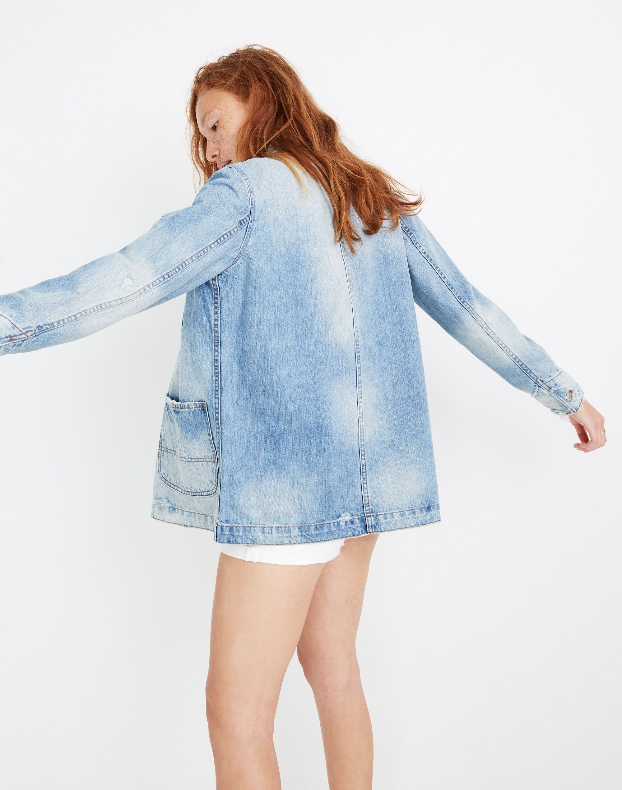 Denim Chore Coat in Archer Wash