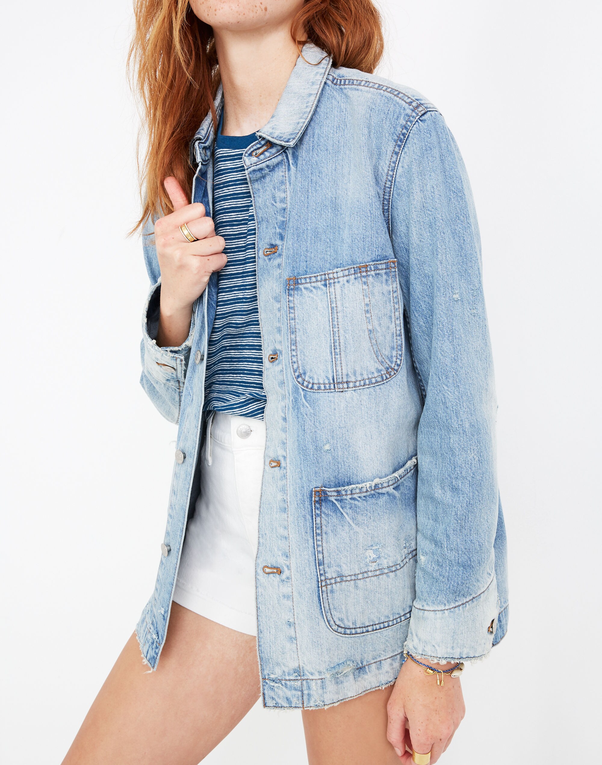 Denim Chore Coat in Archer Wash