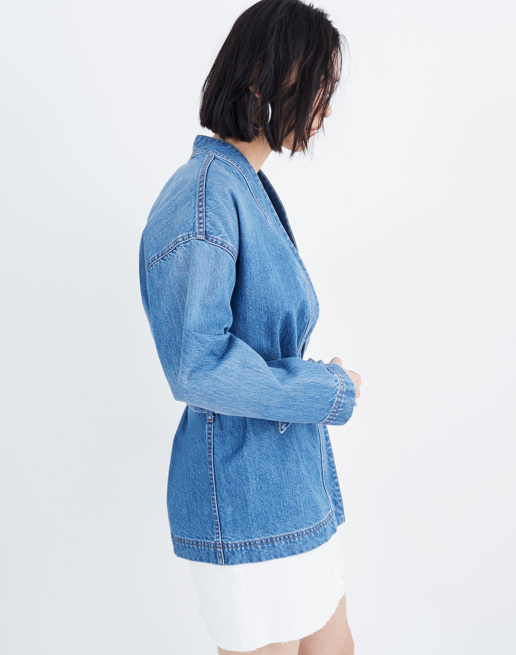 Denim Wrap Jacket
