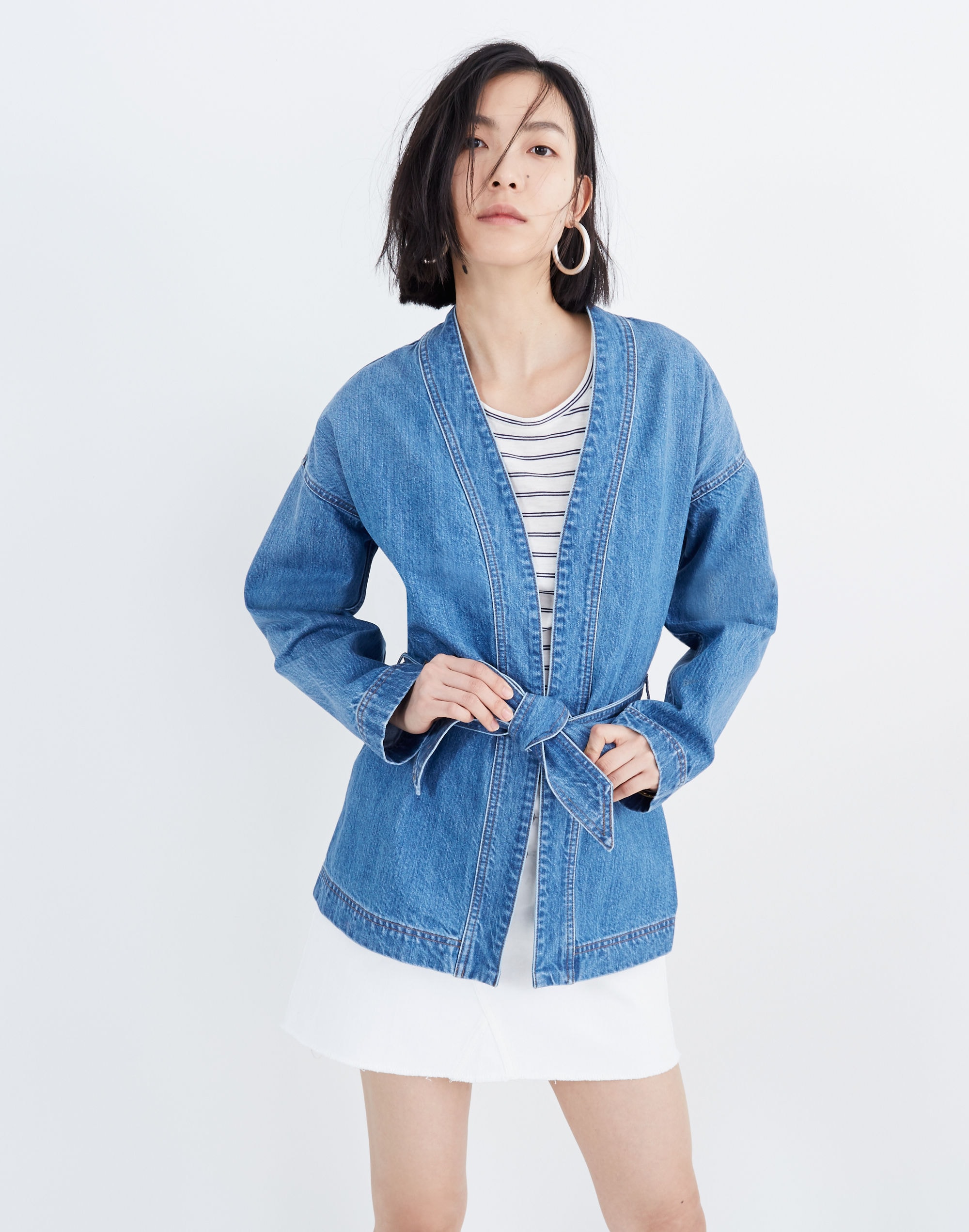 Denim Wrap Jacket