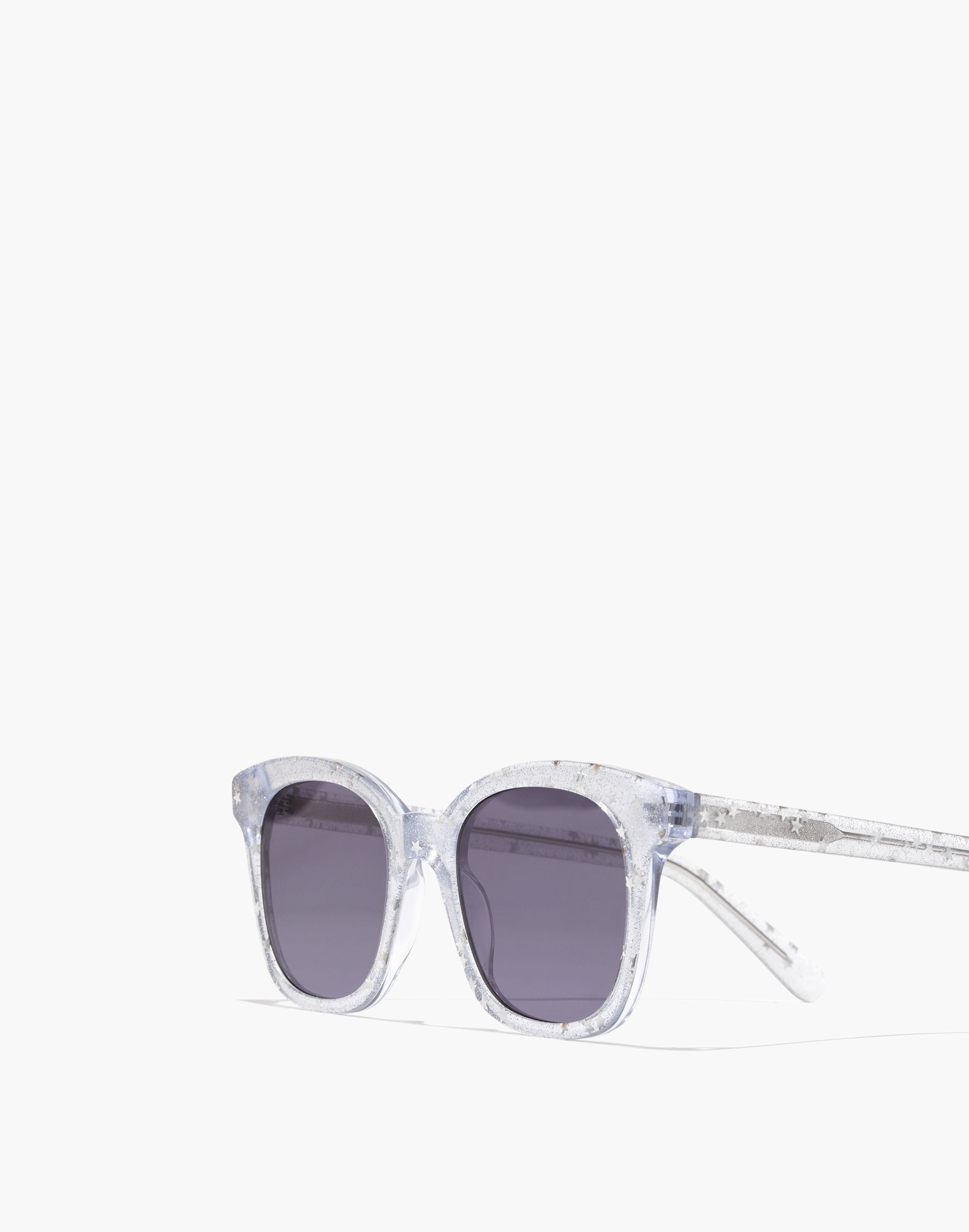 Venice Flat-Frame Sunglasses in Glitter Star