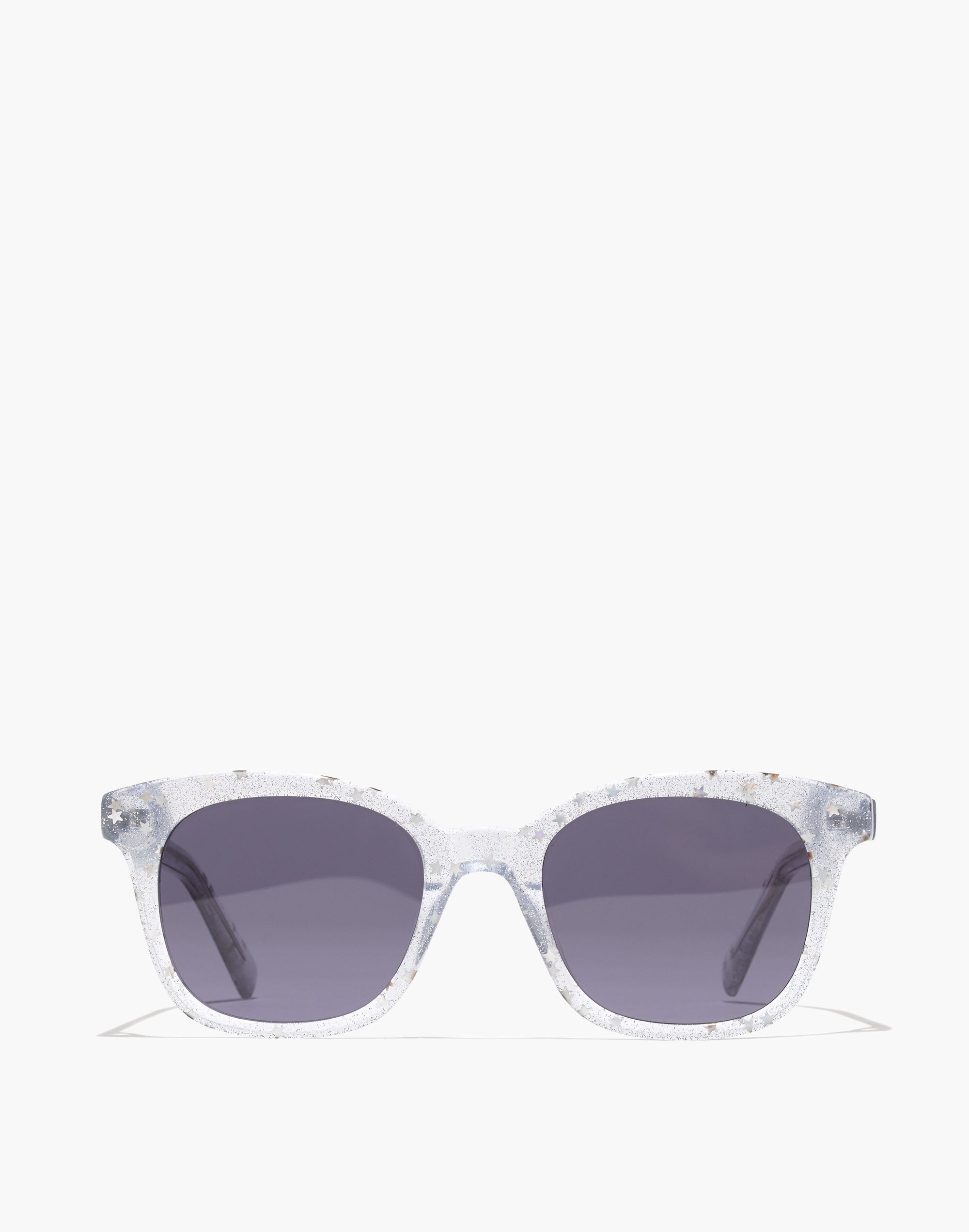 Venice Flat-Frame Sunglasses in Glitter Star