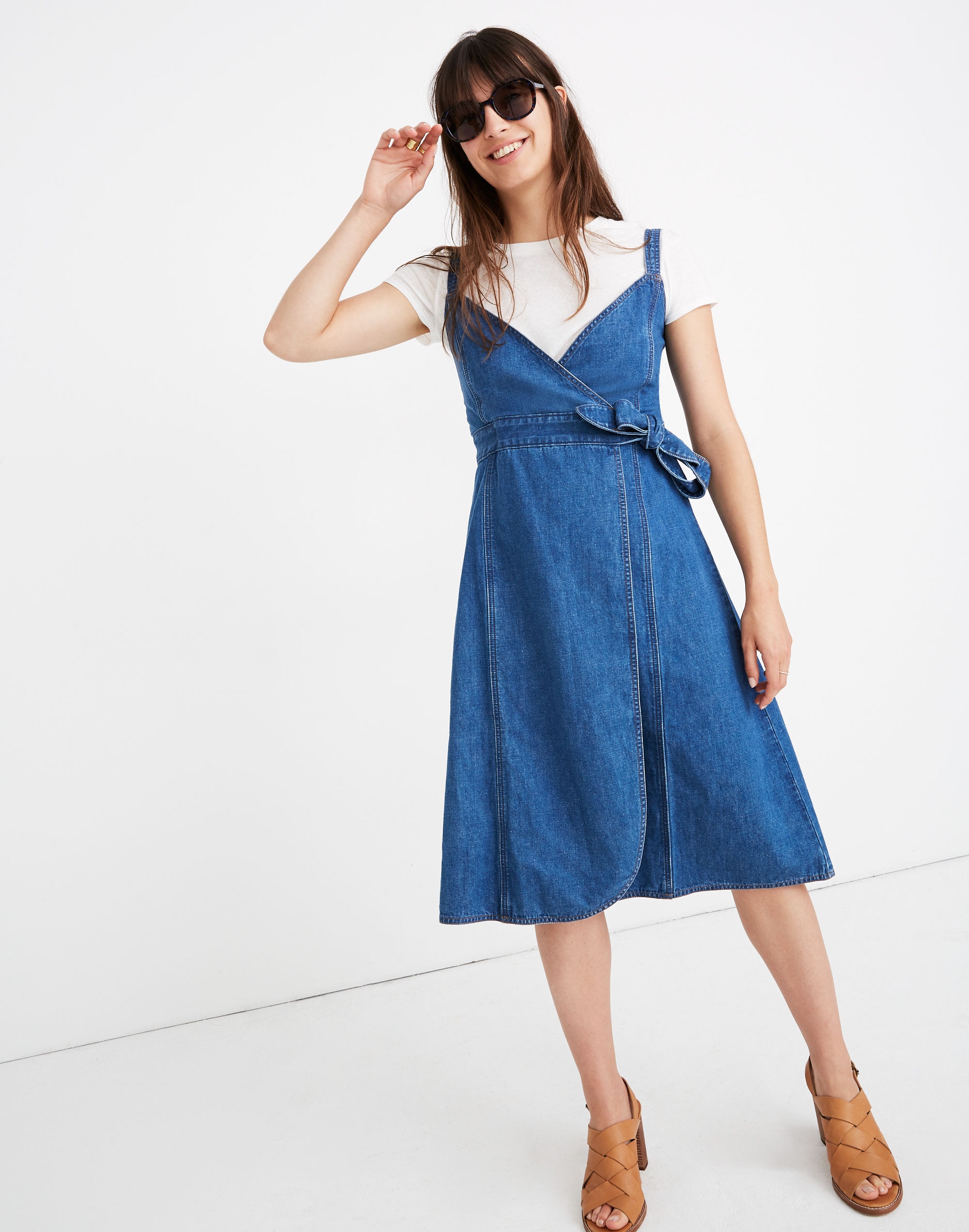 Denim Wrap Dress