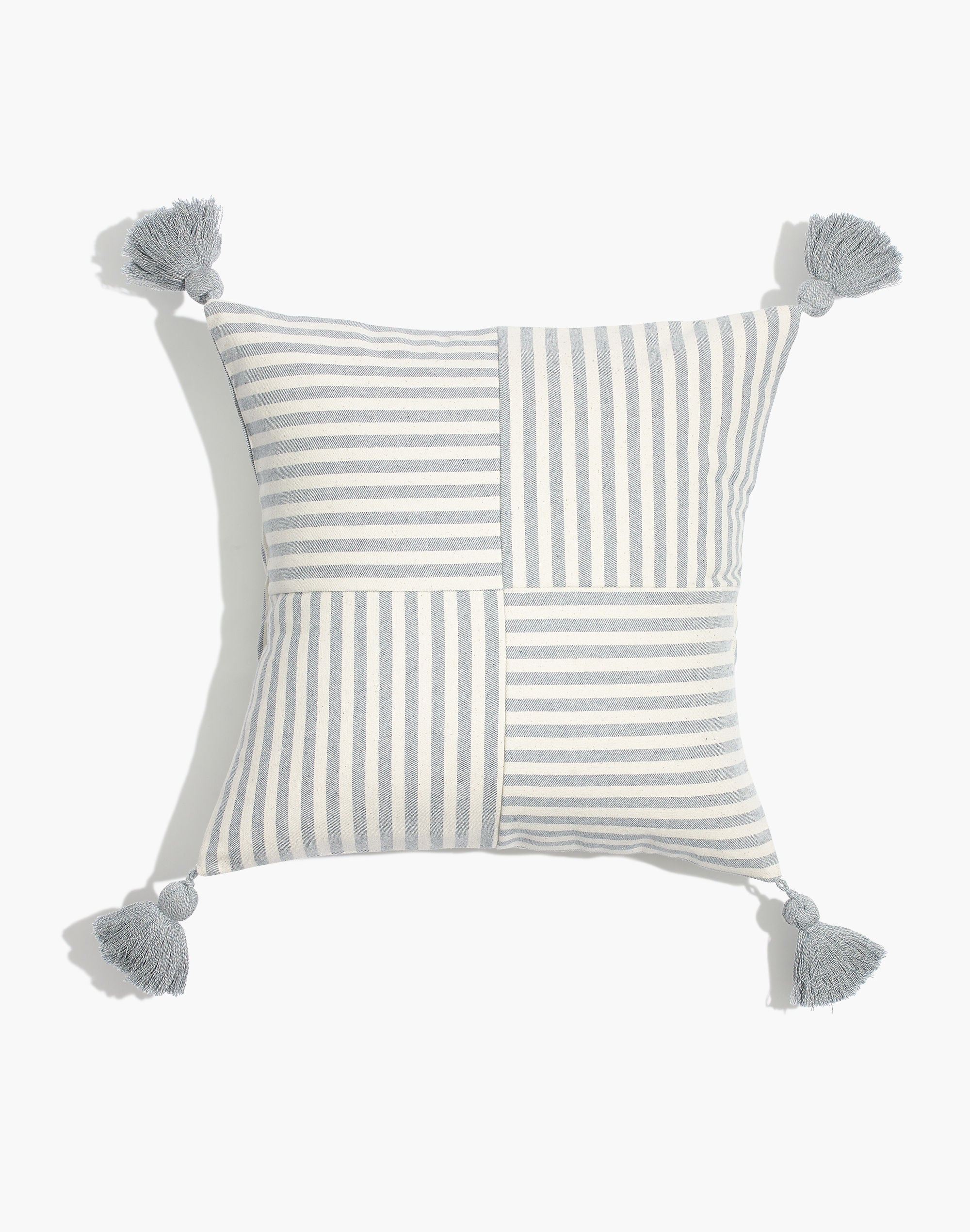 madewell x the new denim project&reg; square pillow