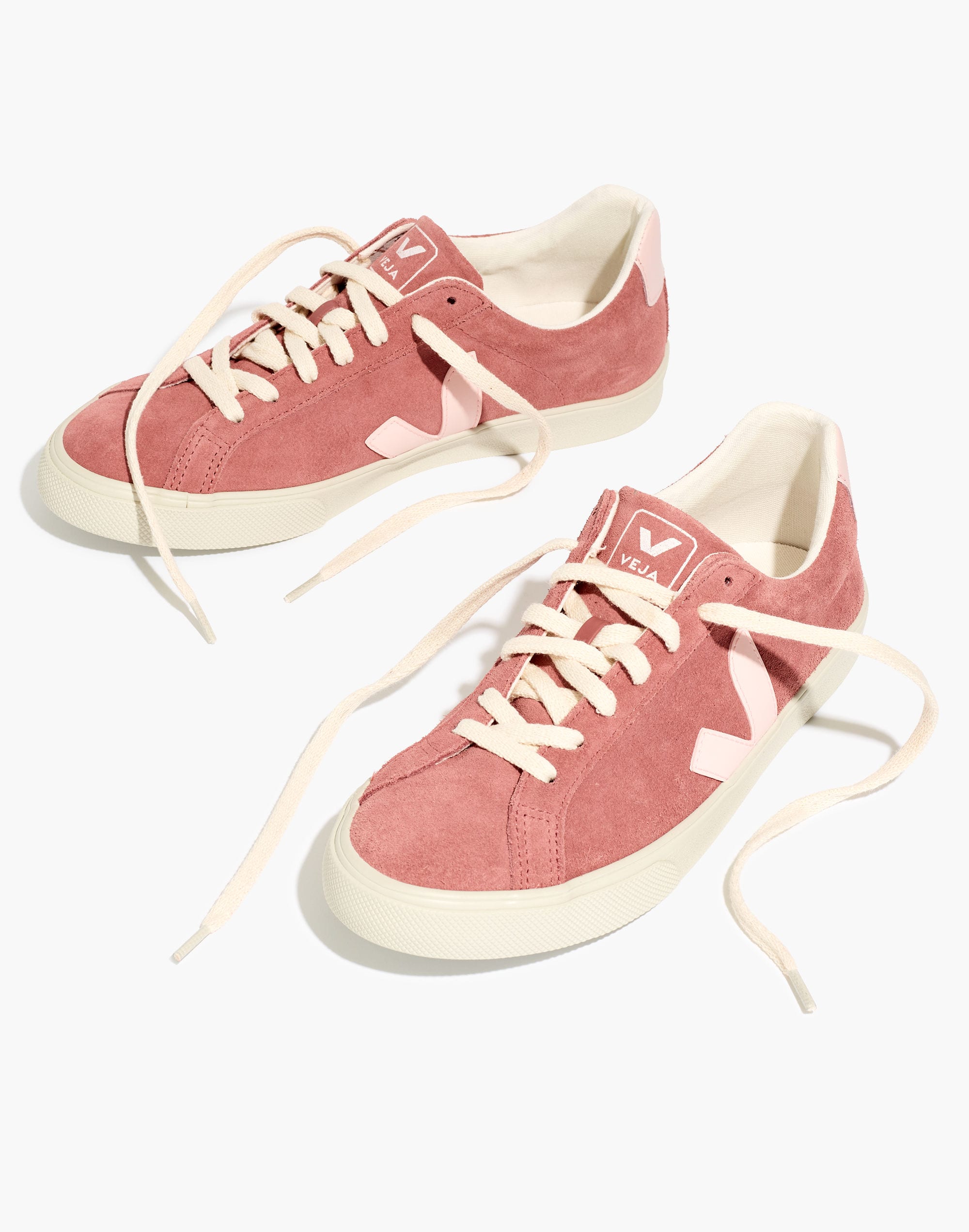 Veja&trade; Suede Esplar Low Sneakers in Dried Petal