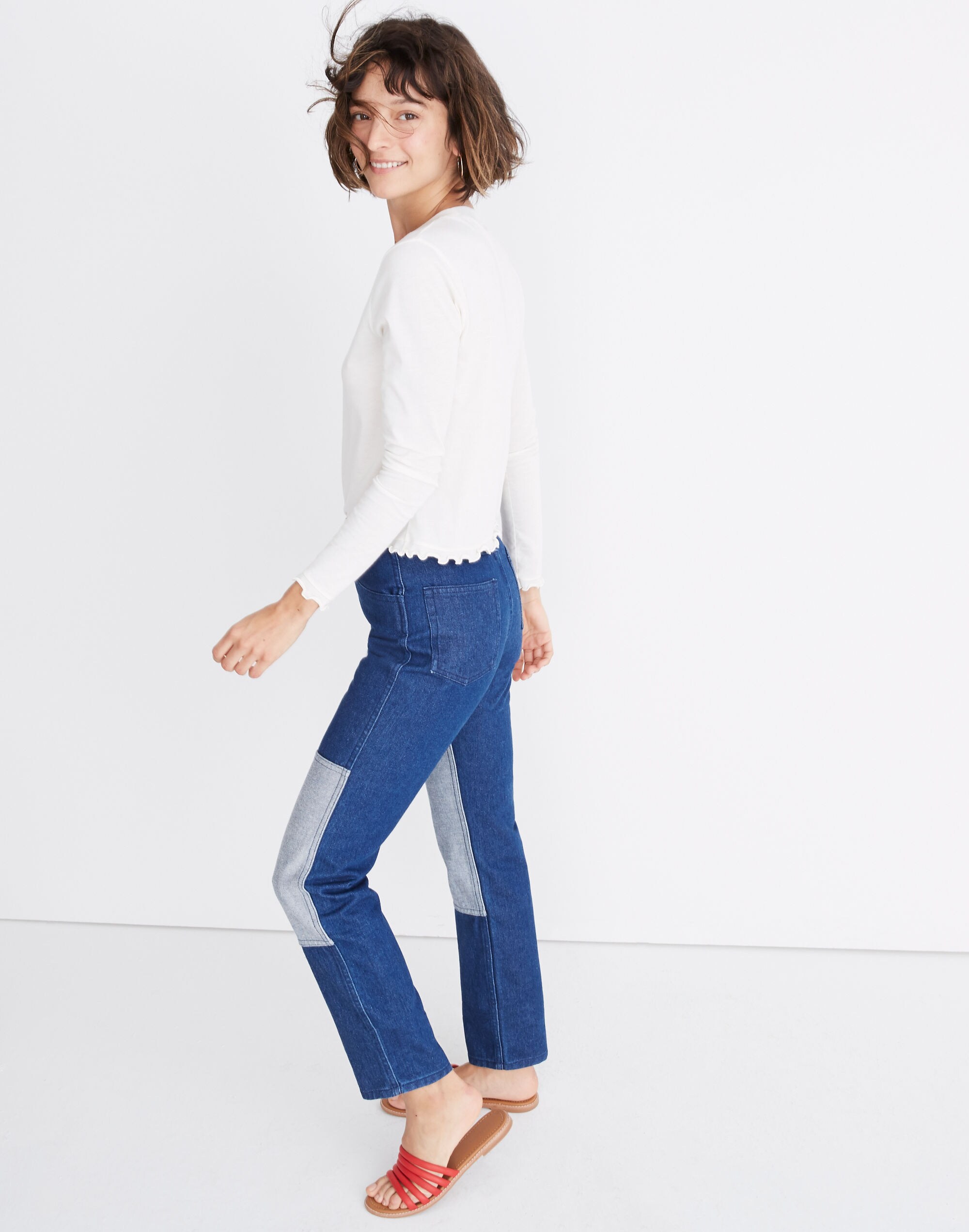 Carleen Two-Tone Jeans