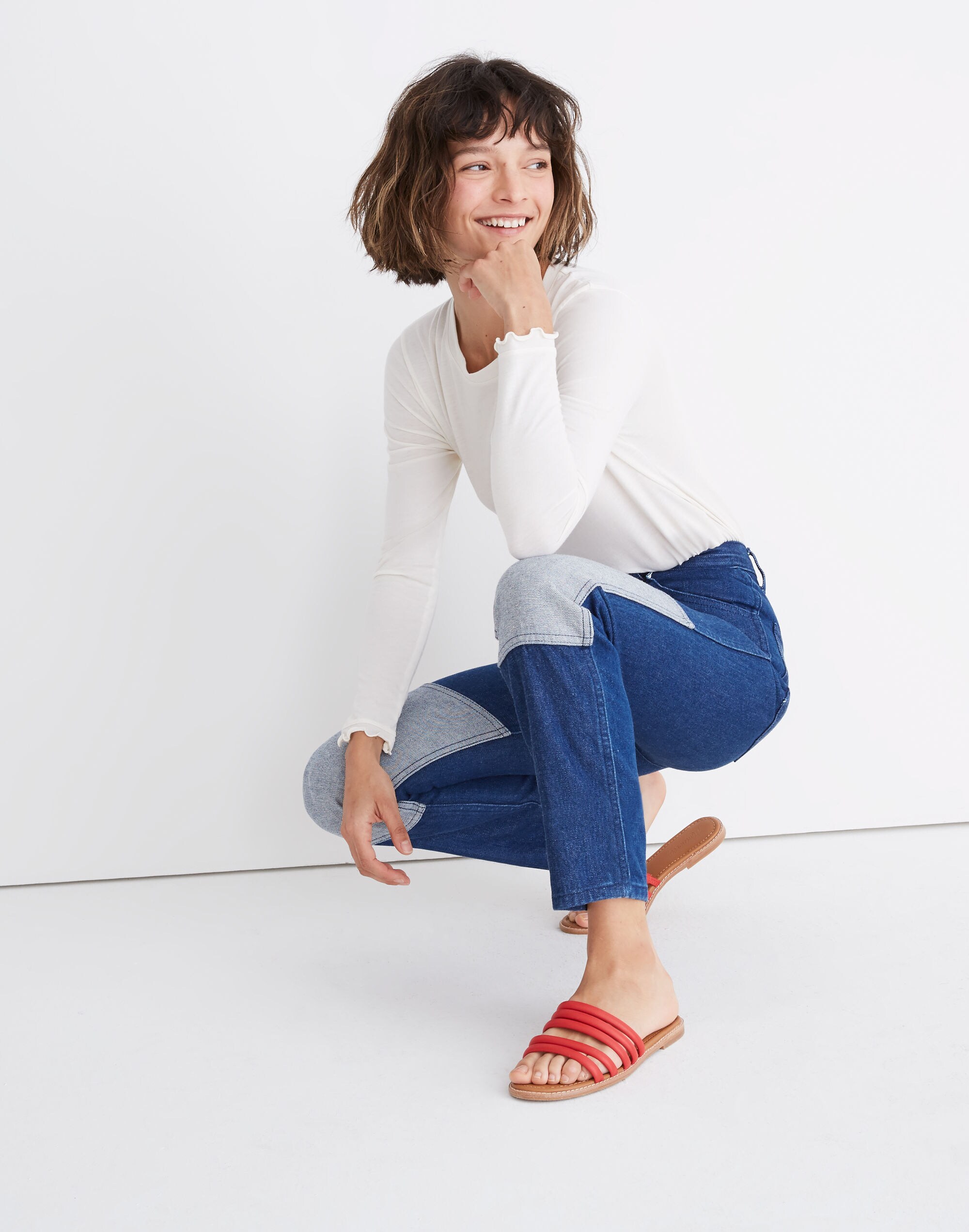 Carleen Two-Tone Jeans