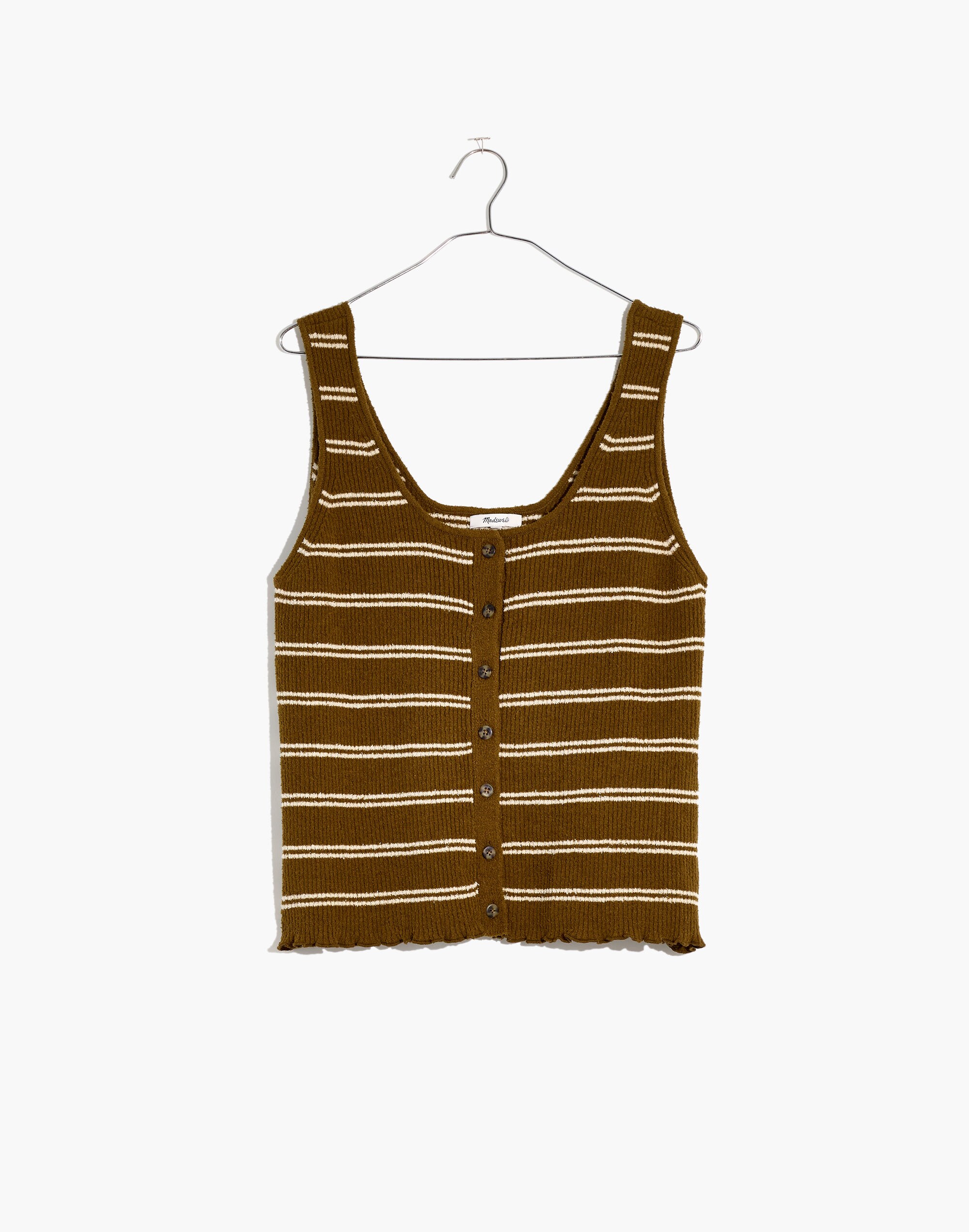 Kingston Button-Front Sweater Tank in Stripe