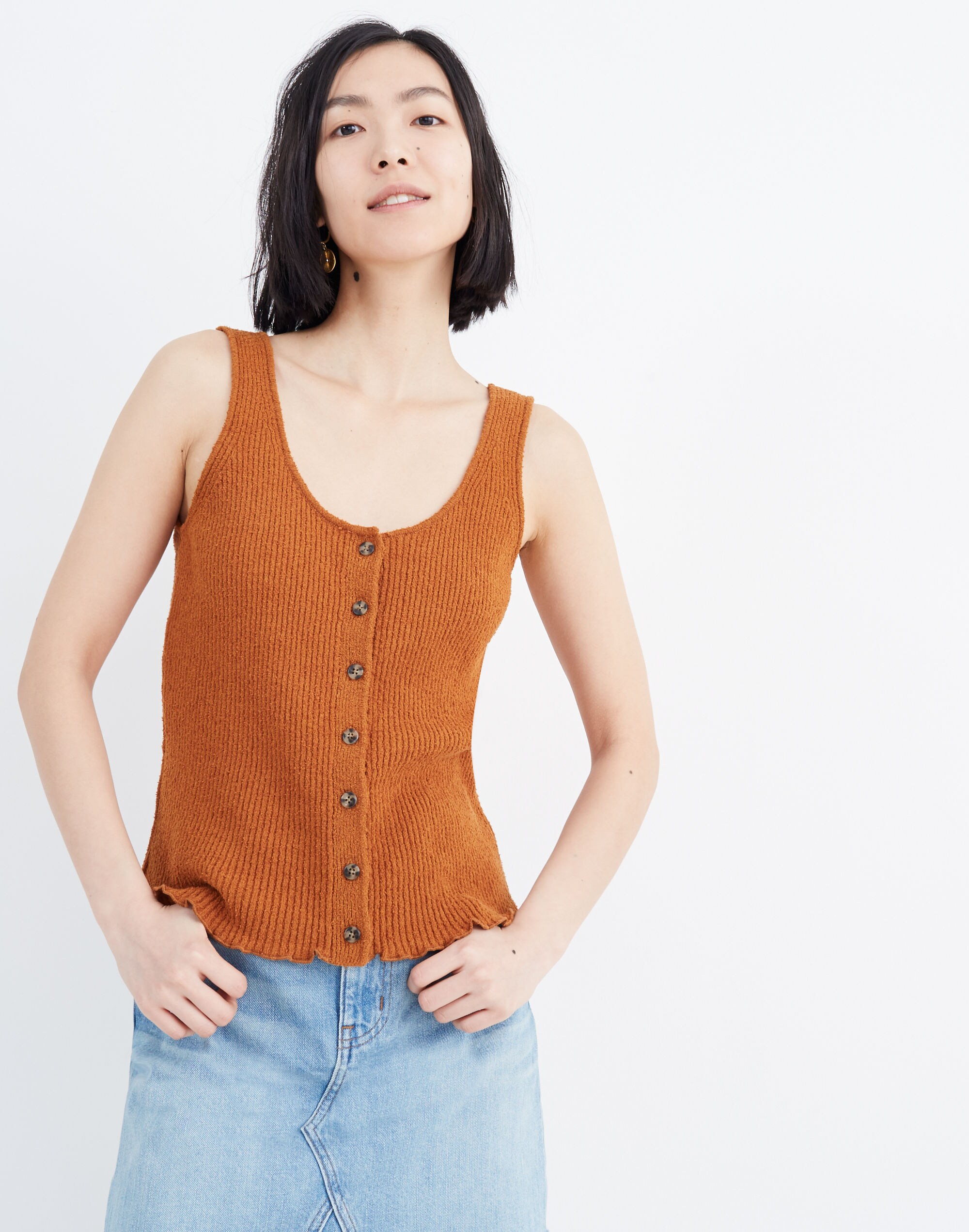 Kingston Button-Front Sweater Tank