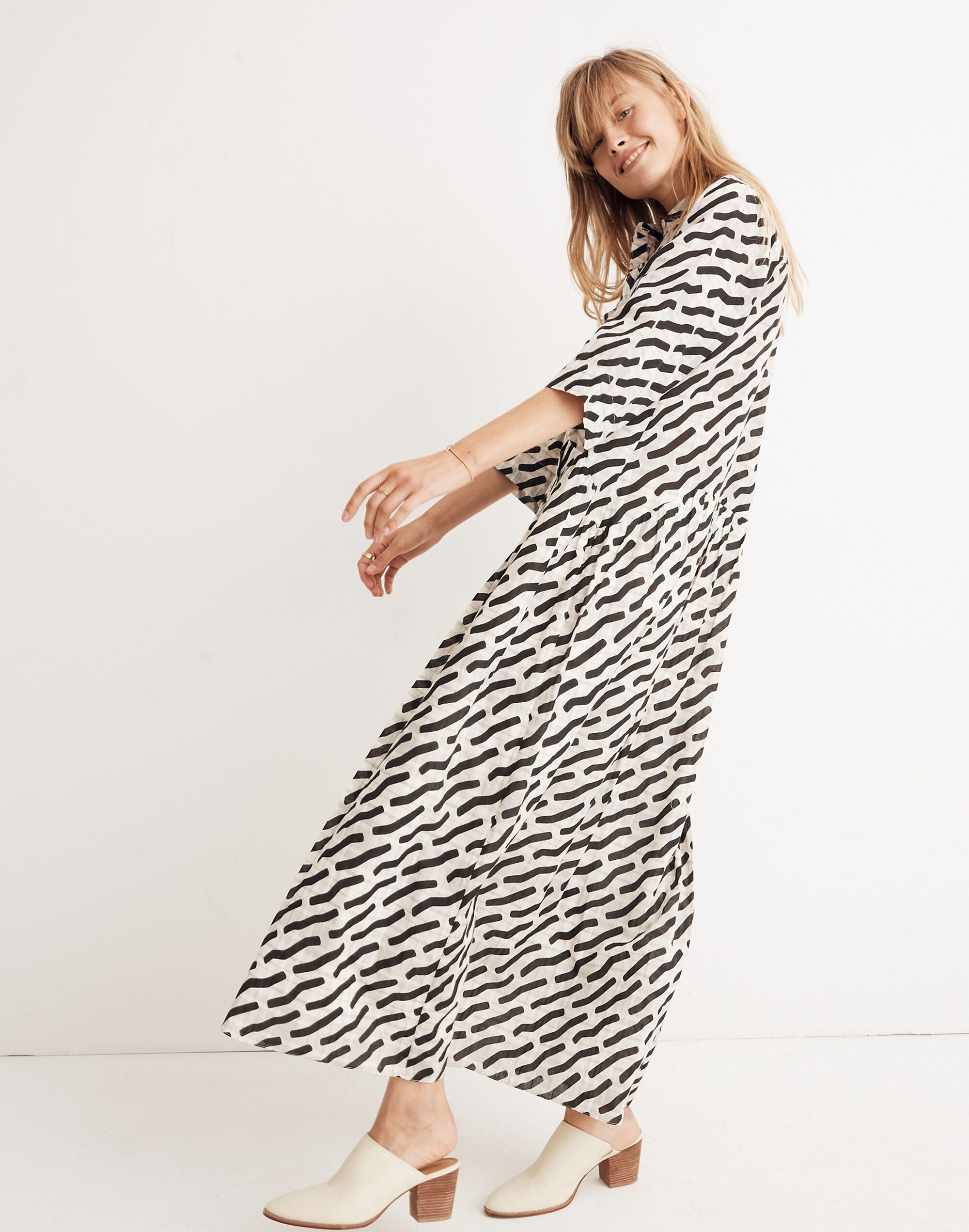 WHIT&reg; Lillian Maxi Dress in Mark Print on Plaid