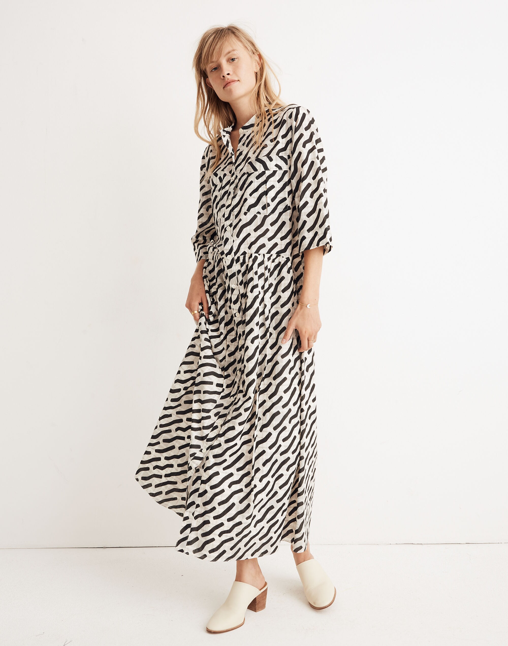 WHIT&reg; Lillian Maxi Dress in Mark Print on Plaid