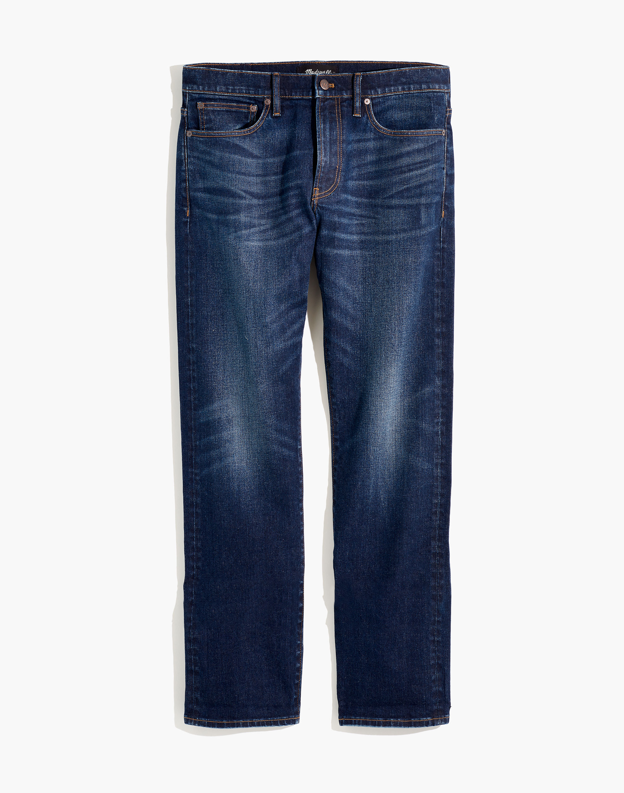 Straight Authentic Flex Selvedge Jeans in Aldercreek Wash