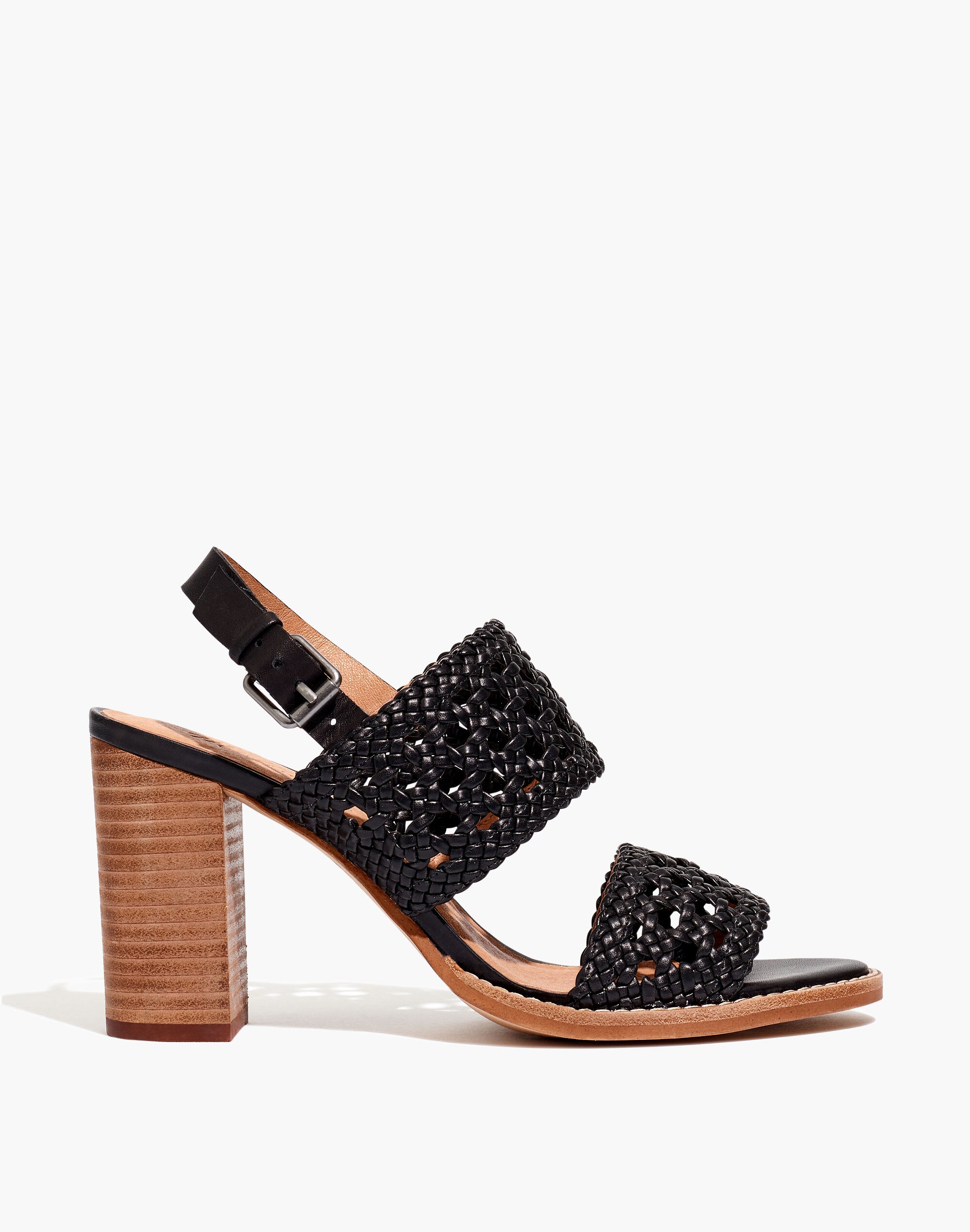 The Basketweave High-Heel Sandal