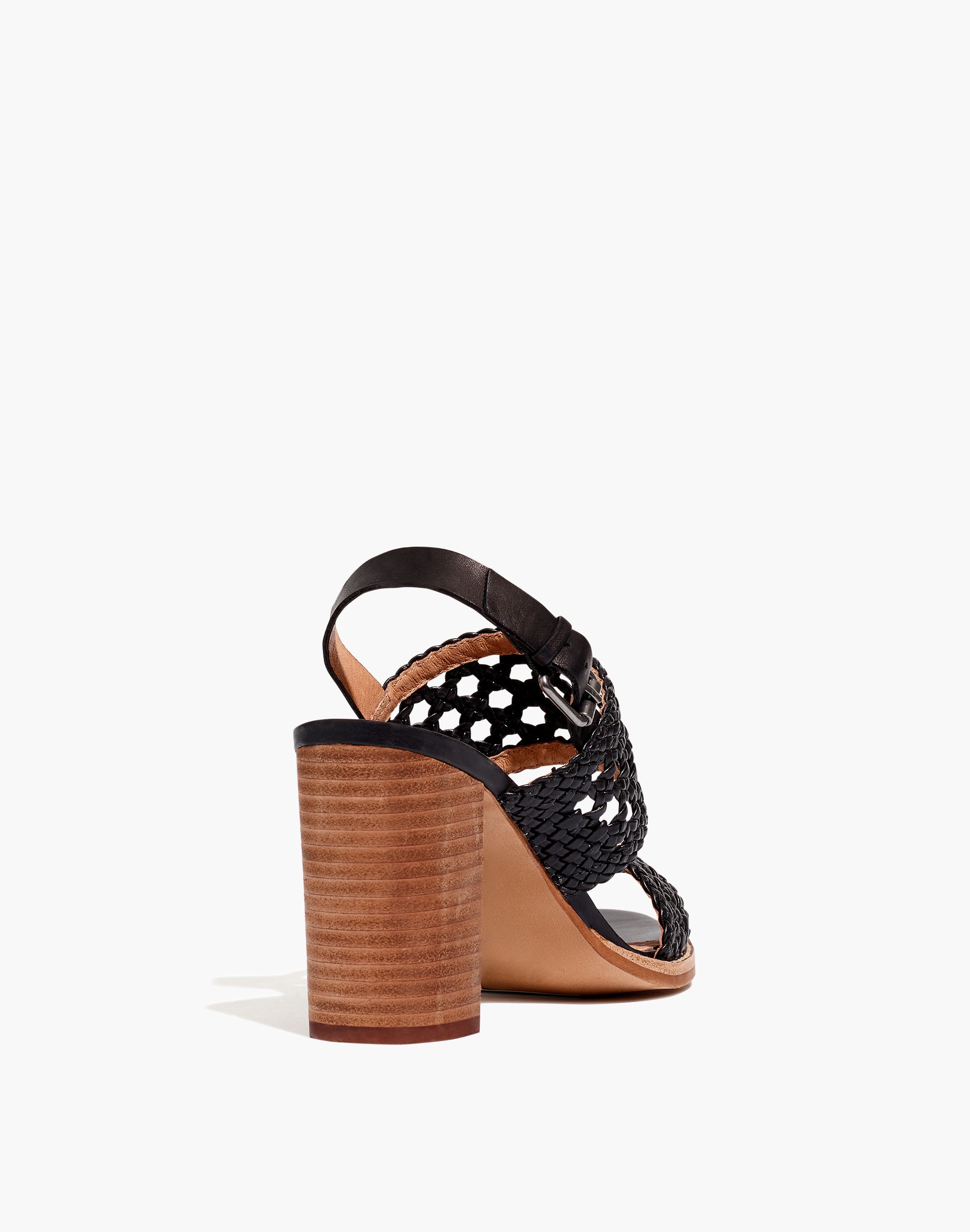 The Basketweave High-Heel Sandal