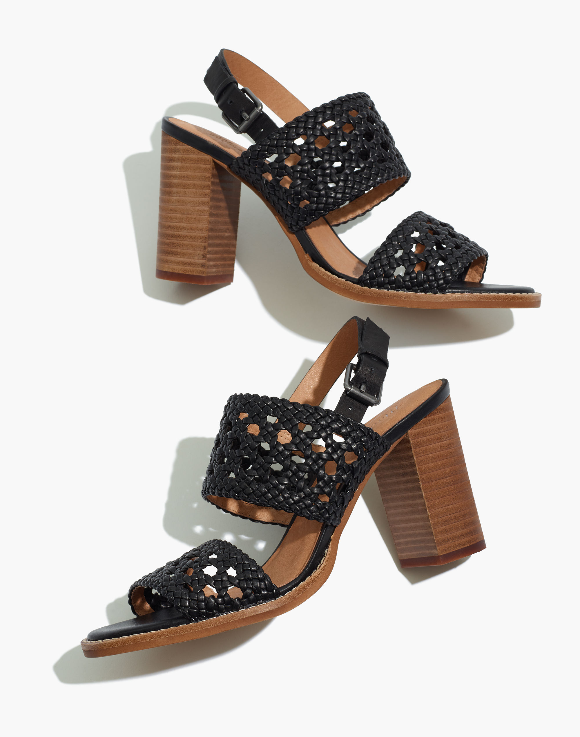 The Basketweave High-Heel Sandal