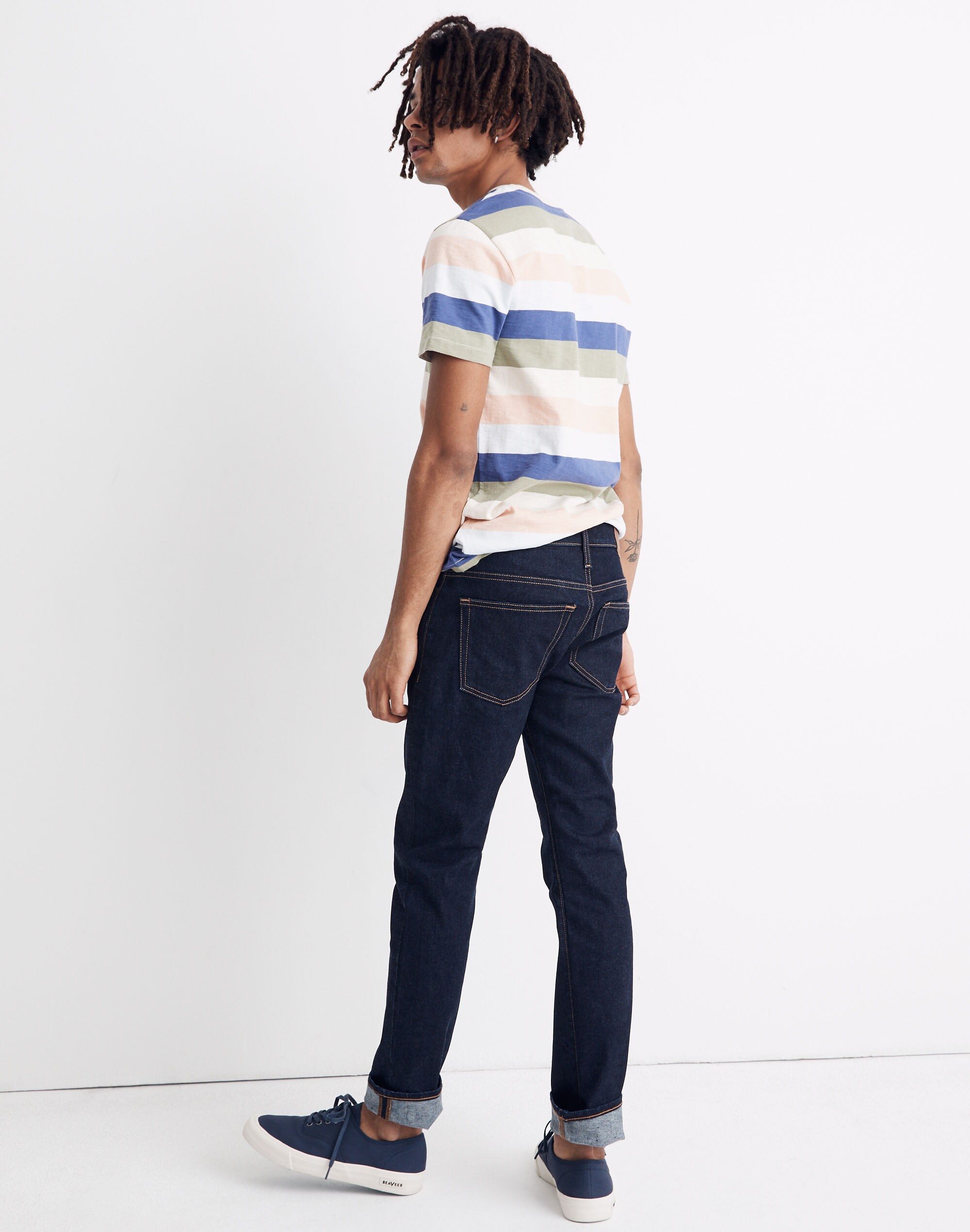Straight Jeans in Rinse Wash