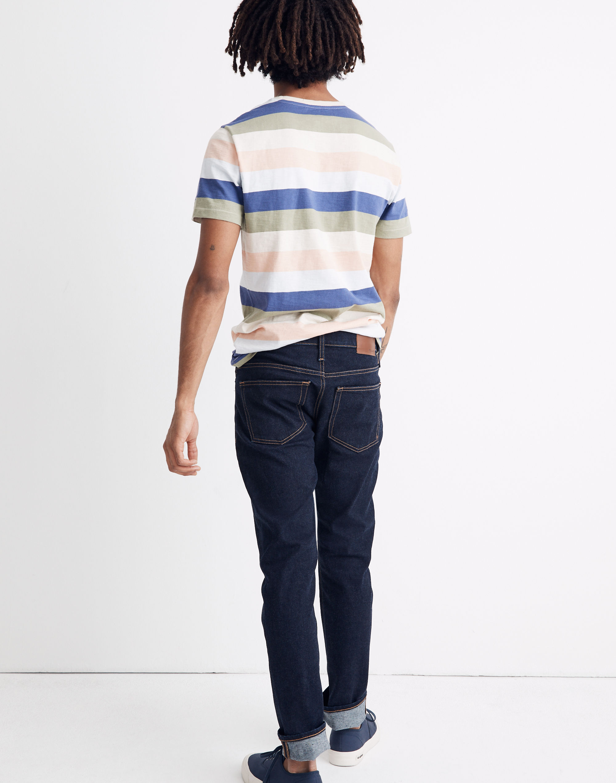 Straight Jeans in Rinse Wash