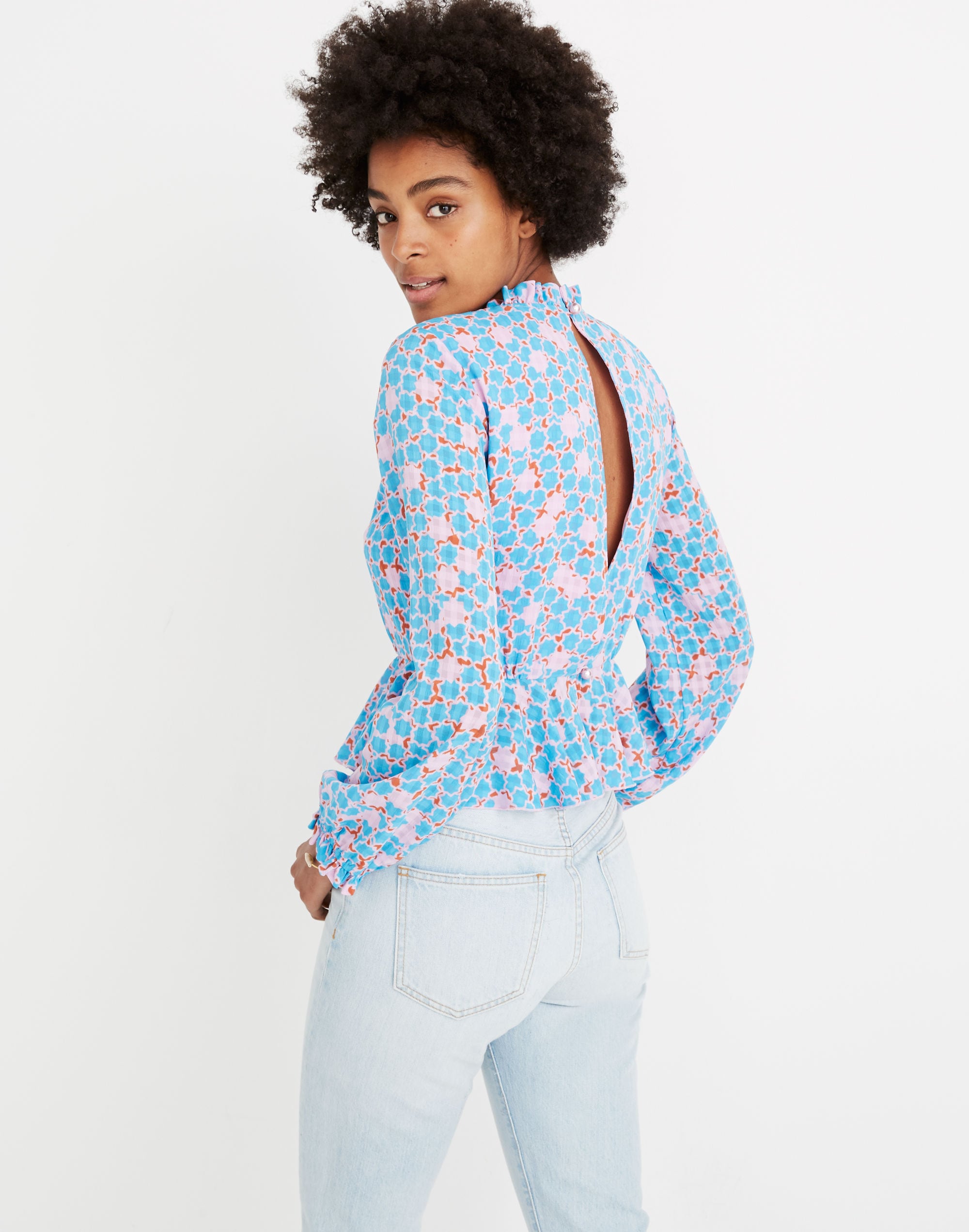 Stine Goya&trade; Shirley Peplum Top in Star Dot