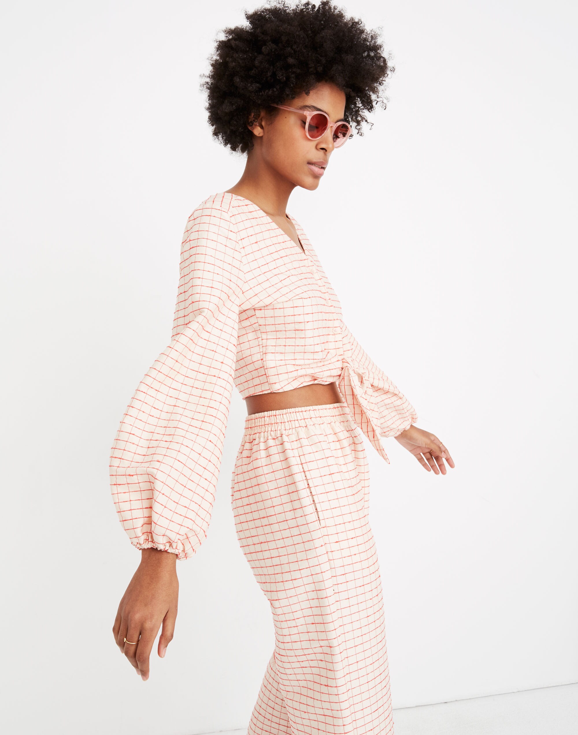 Stine Goya&trade; Bianca Tie-Front Top in Check