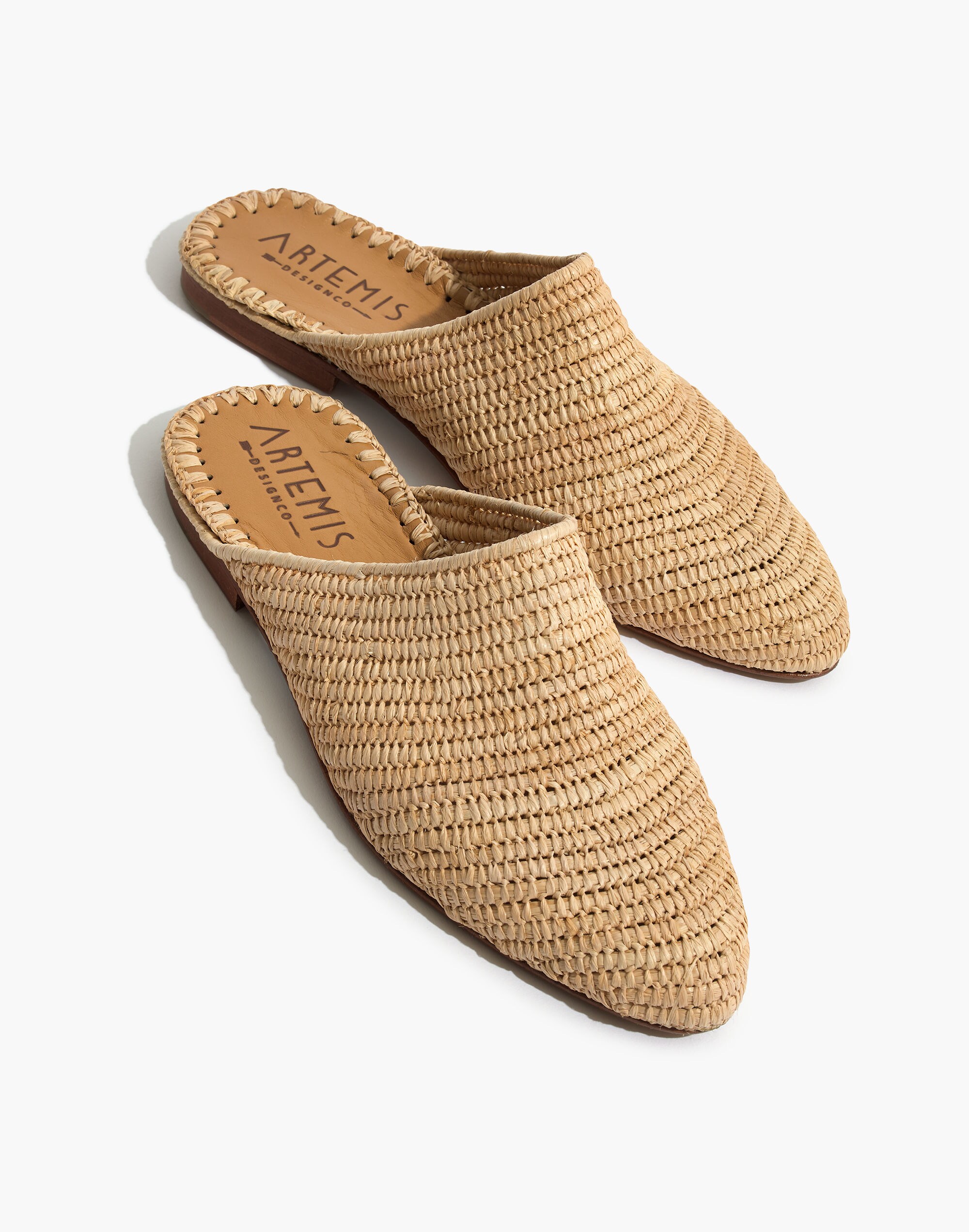Artemis Design Co. Raffia Babouche Mules