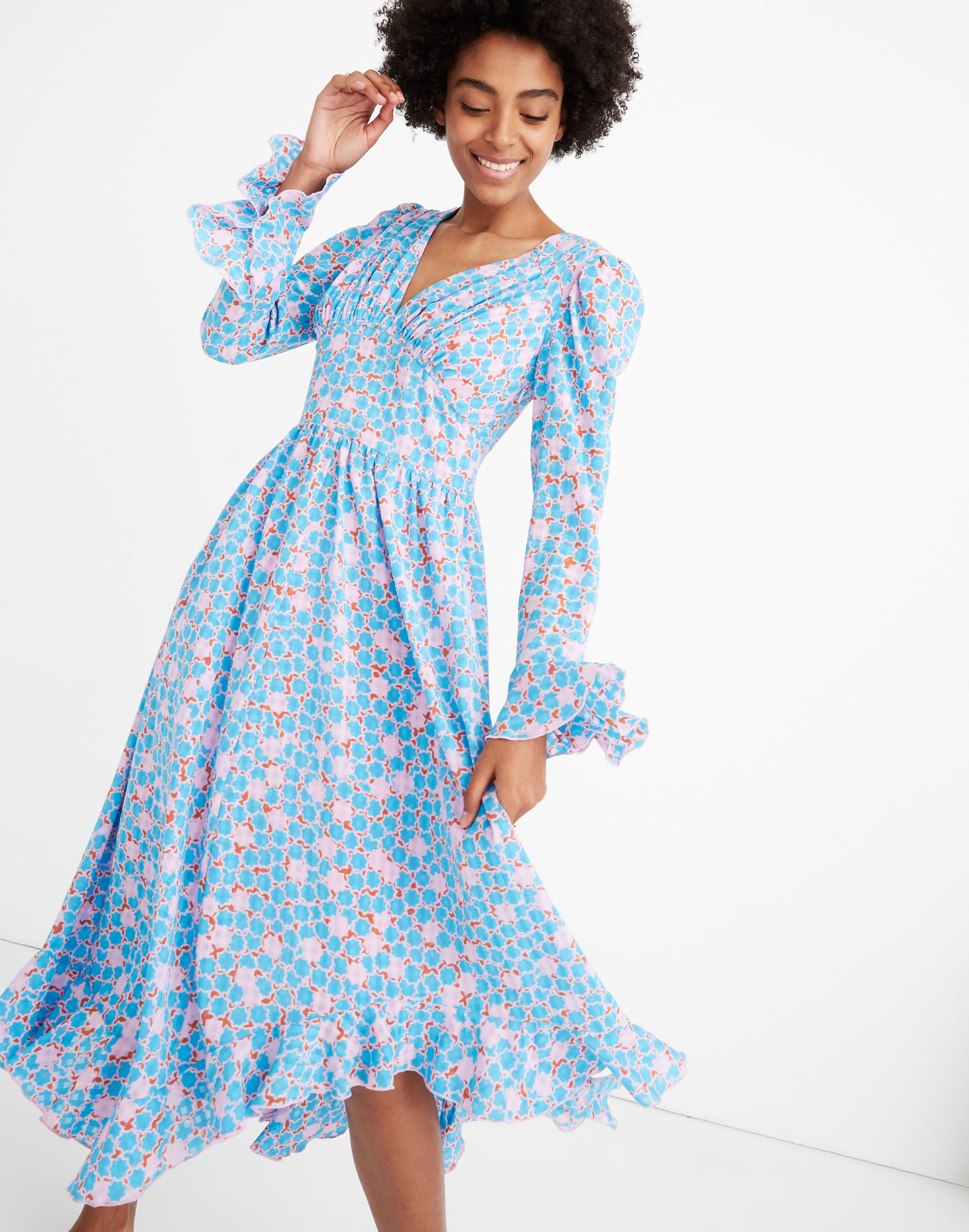 Stine Goya&trade; Freesia Ruffled Print Dress