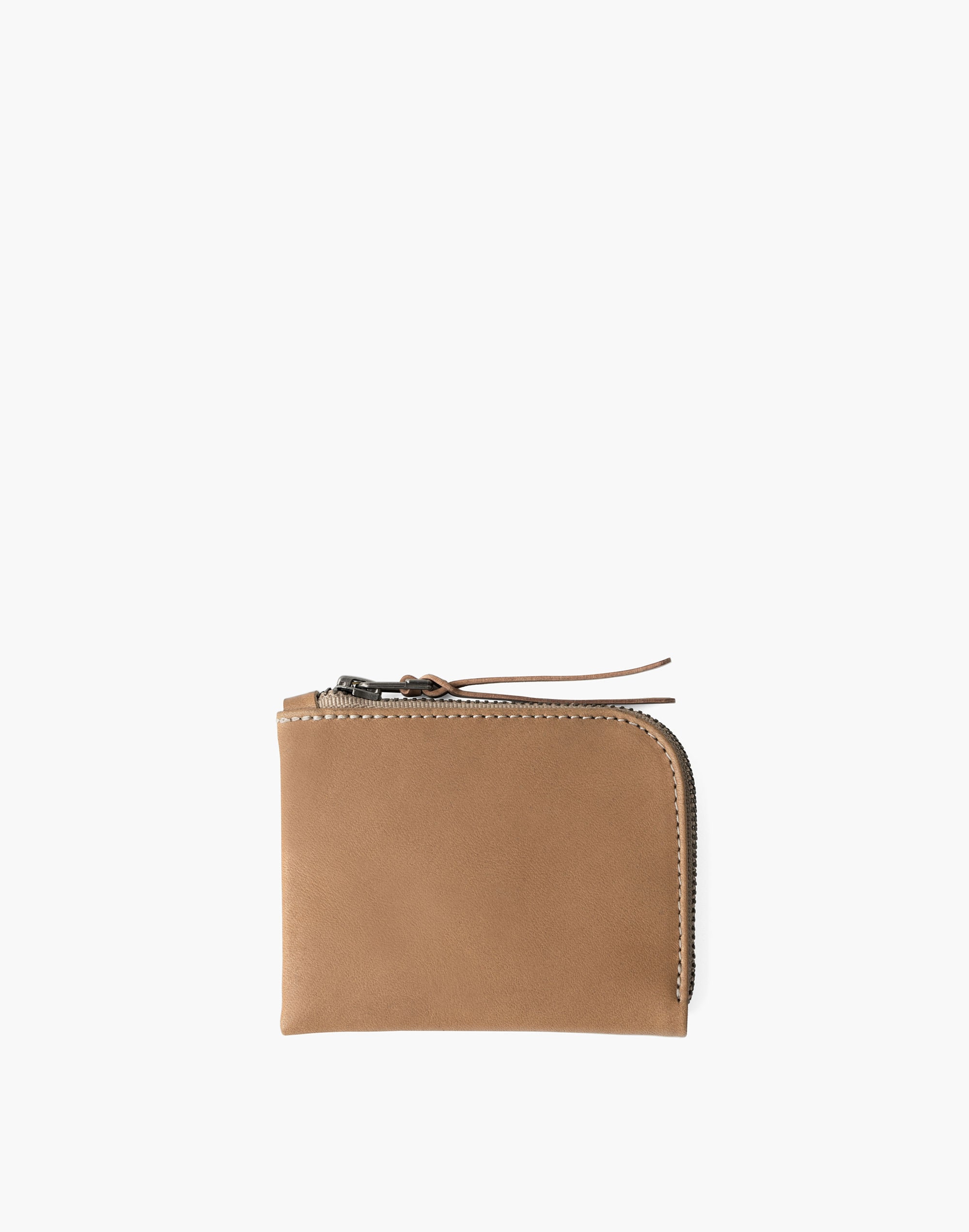 Mw Makr Leather Zip Luxe Wallet In Brown