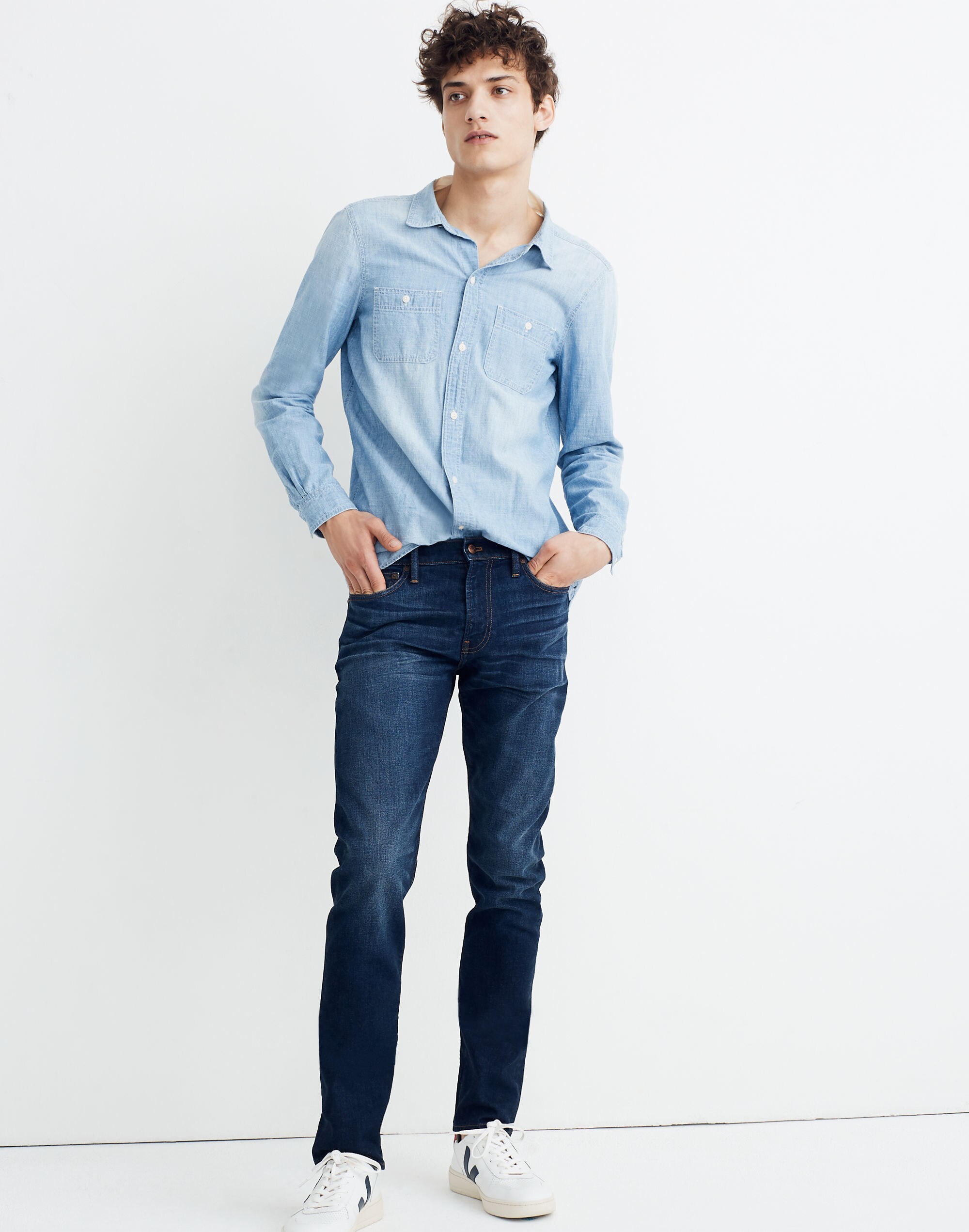 Selvedge Slim Jeans in Aldercreek Wash: Cone White Oak Edition