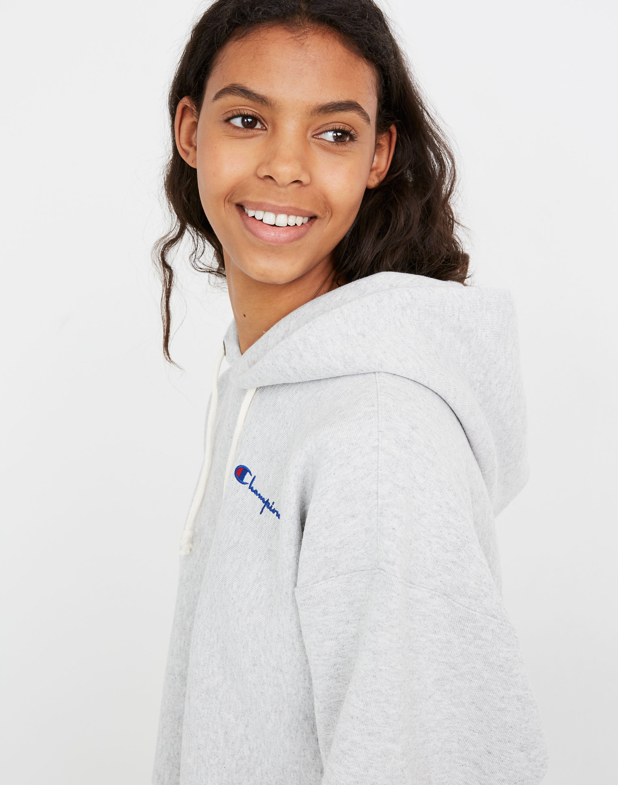 Champion&reg; Cropped Hooded Sweatshirt