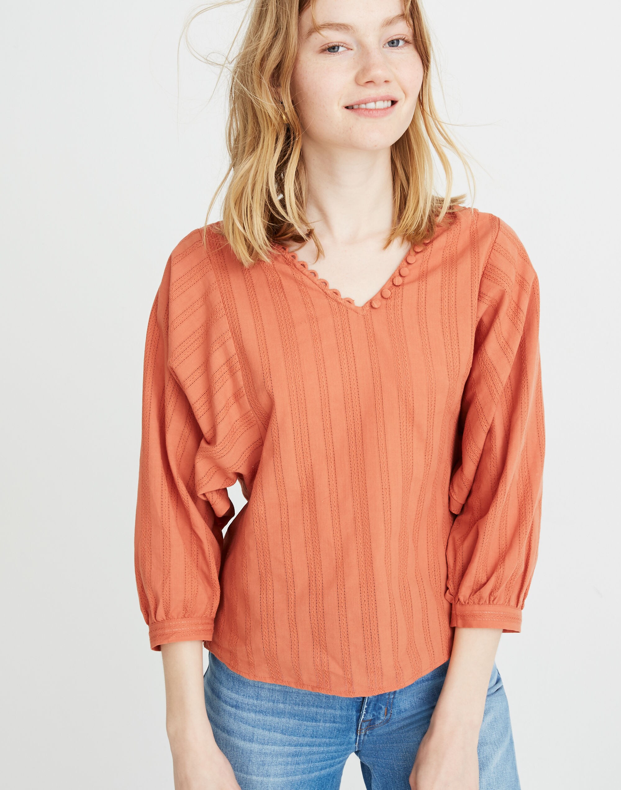 Raglan Peasant Top in Stripe