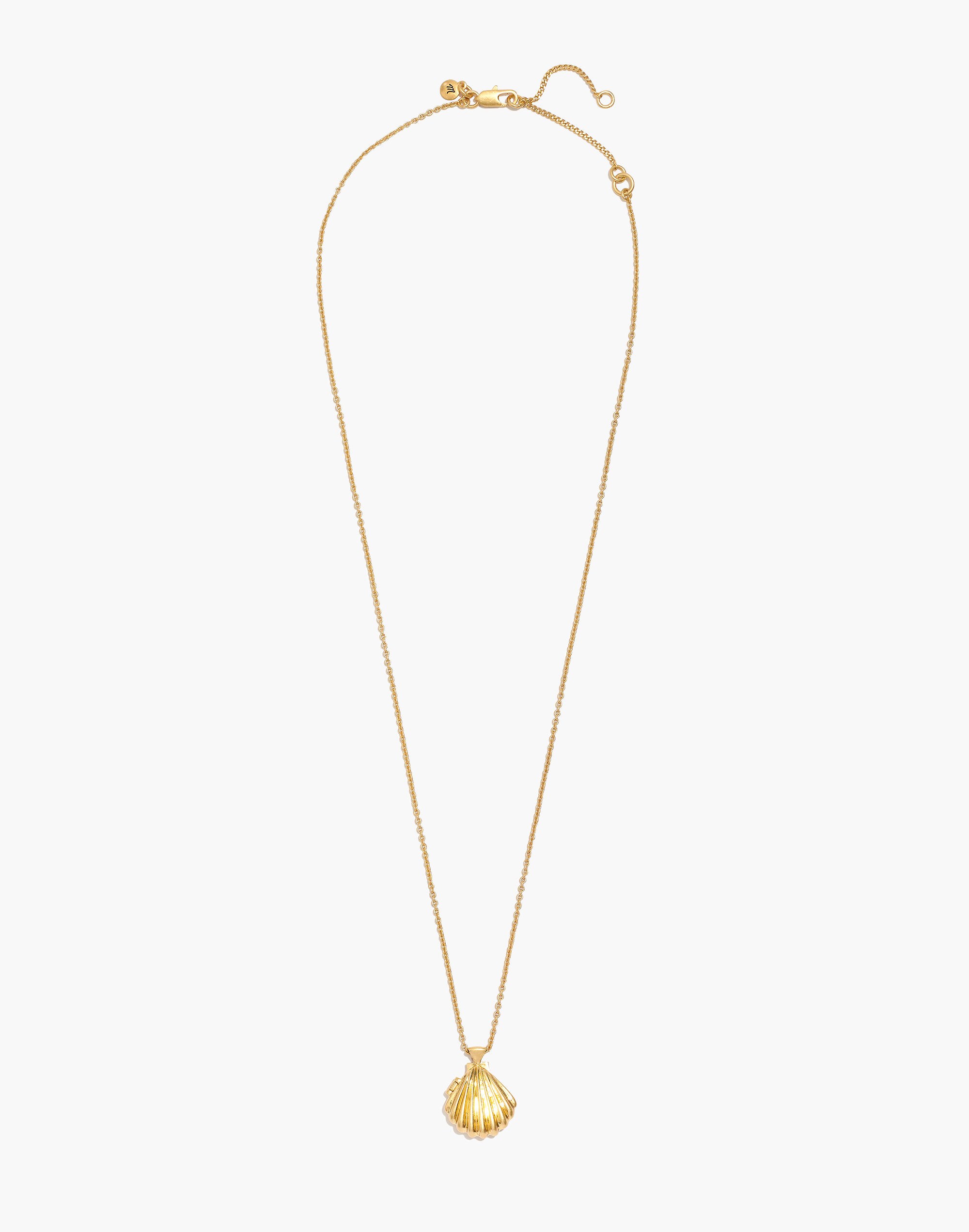 Clamshell Locket Necklace