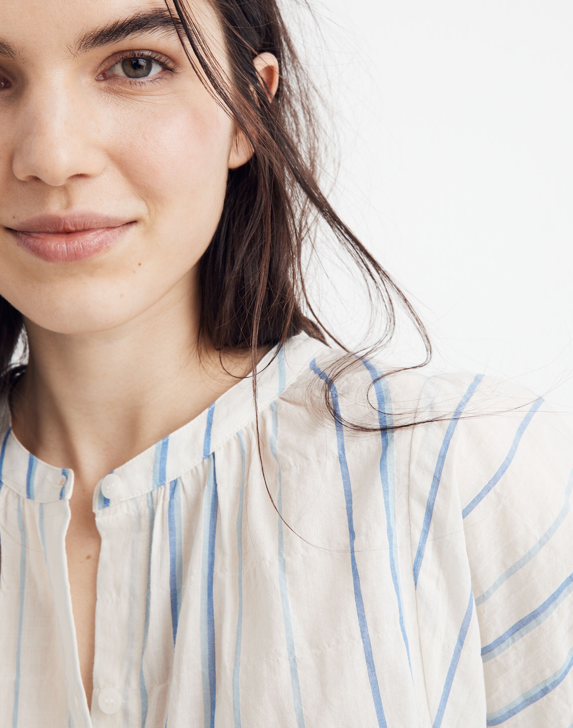 Peasant Top in Stripe