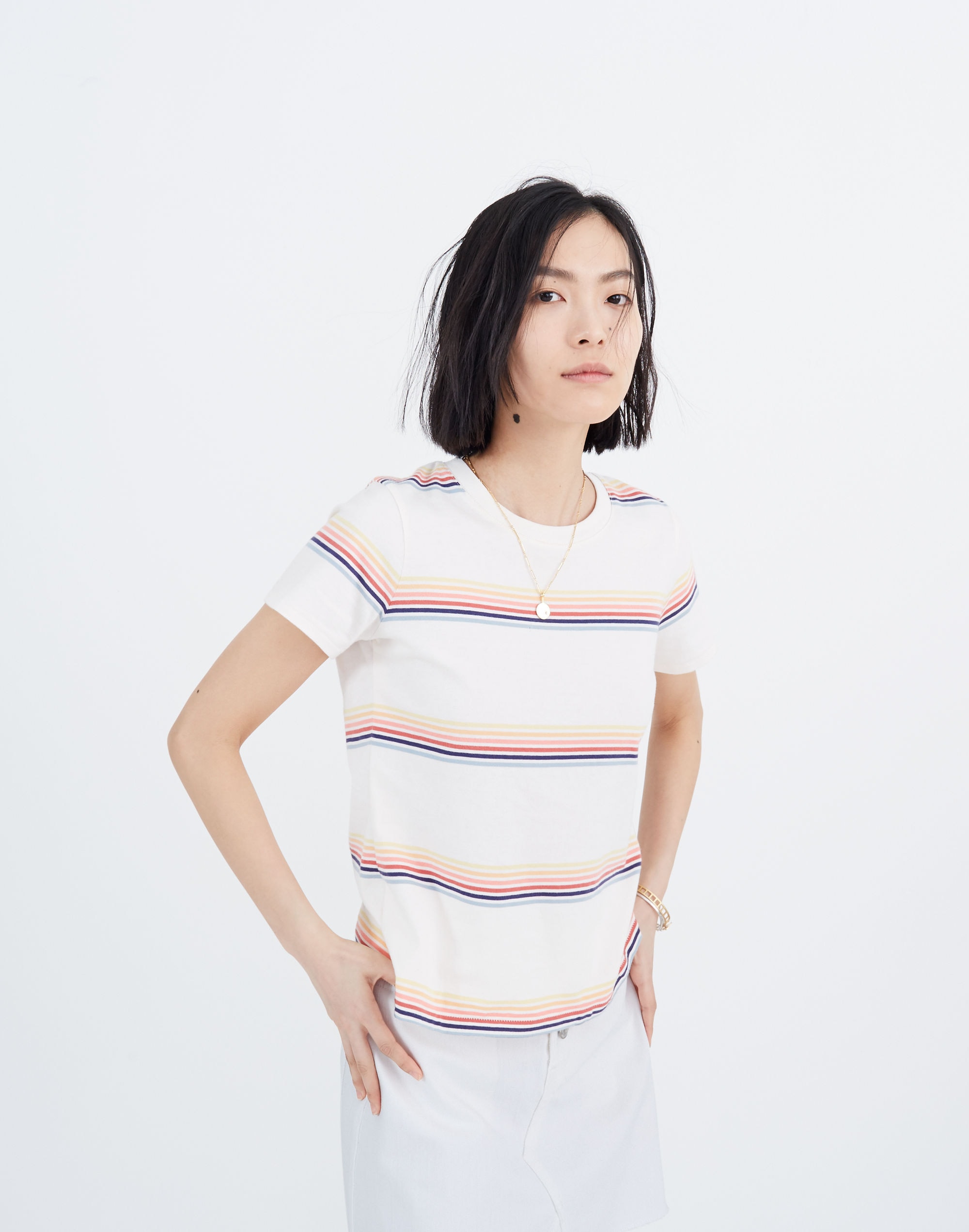Northside Vintage Tee in Summerville Stripe