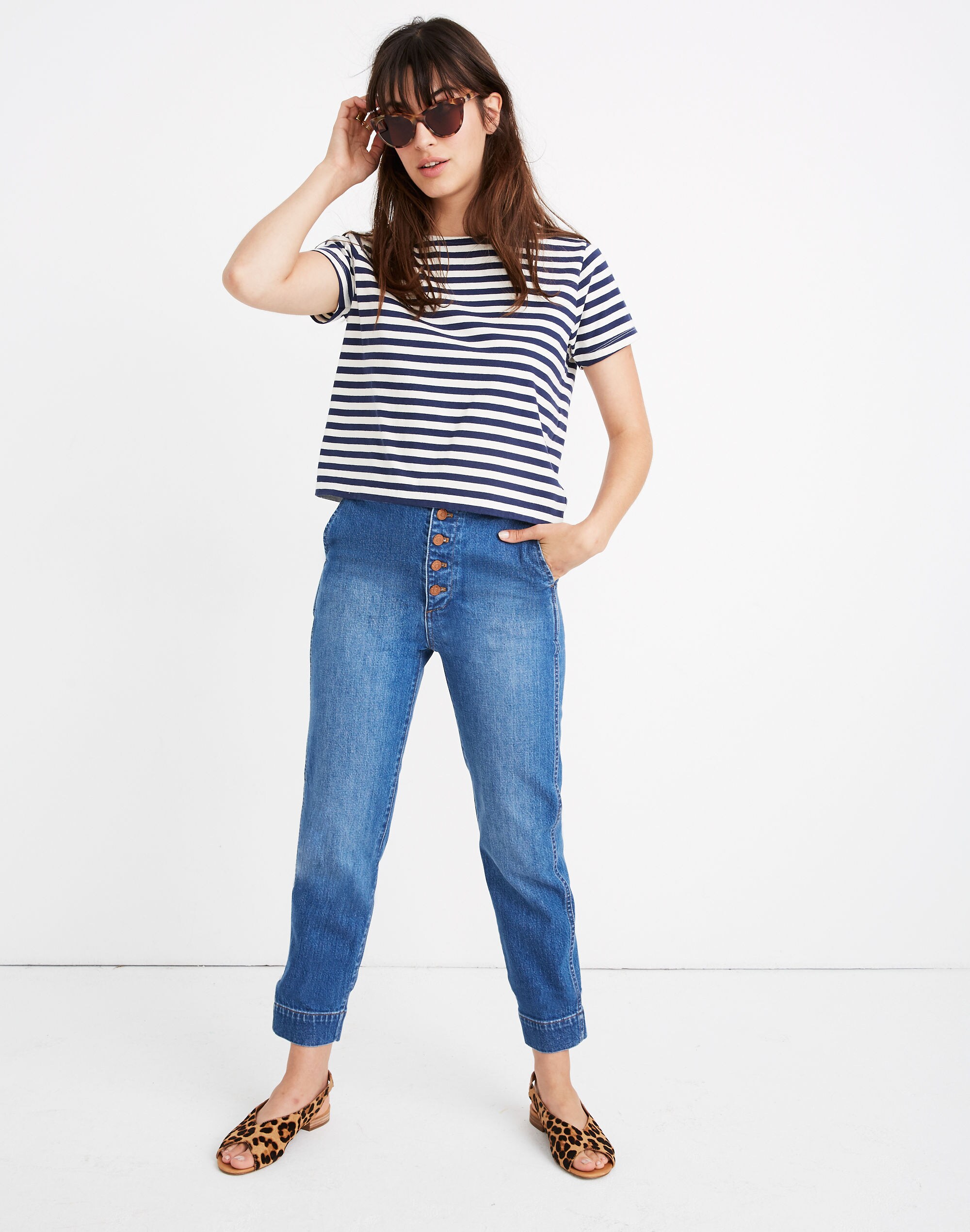 Setlist Boxy Tee in Marton Stripe