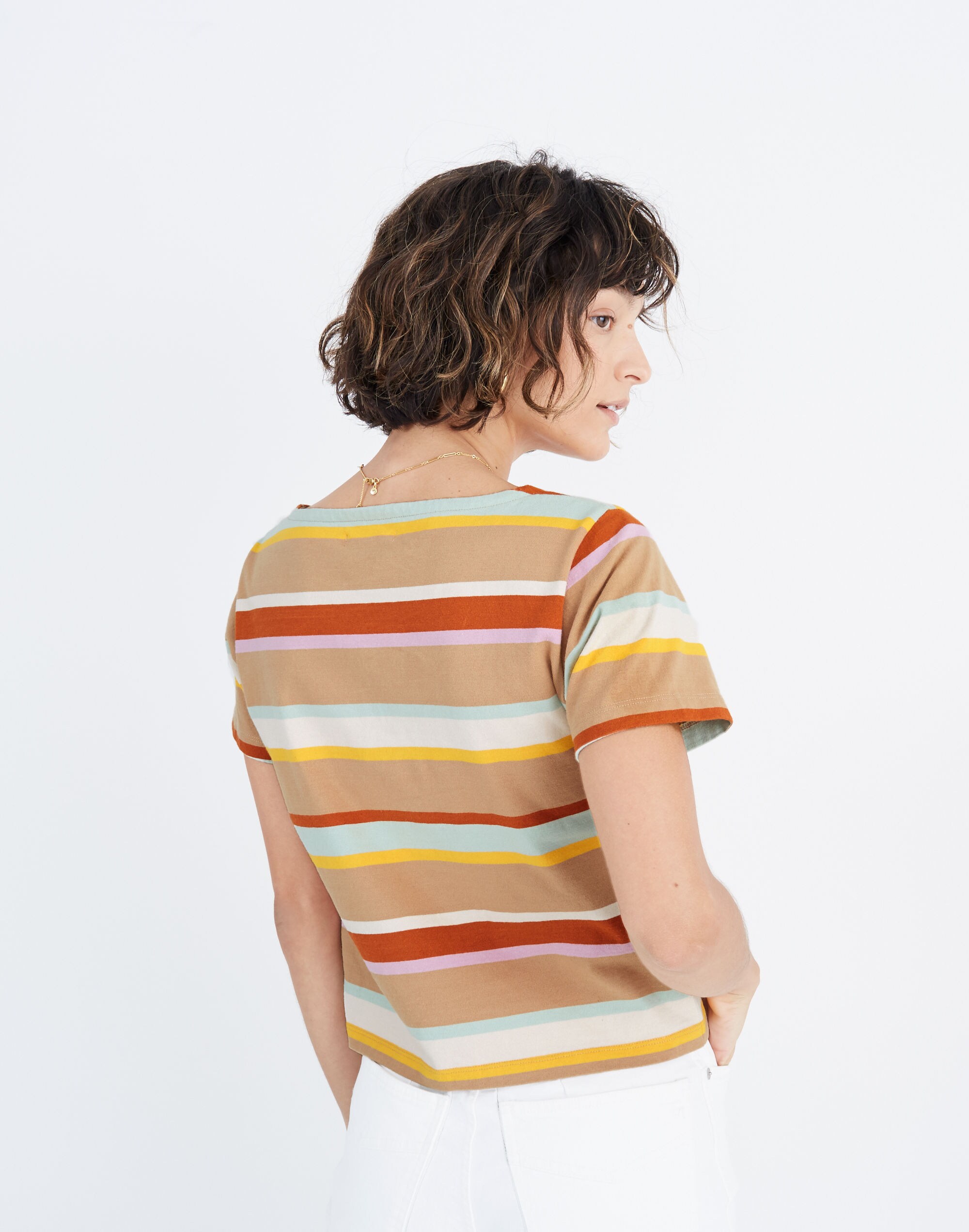 Setlist Boxy Tee in Wilmore Stripe