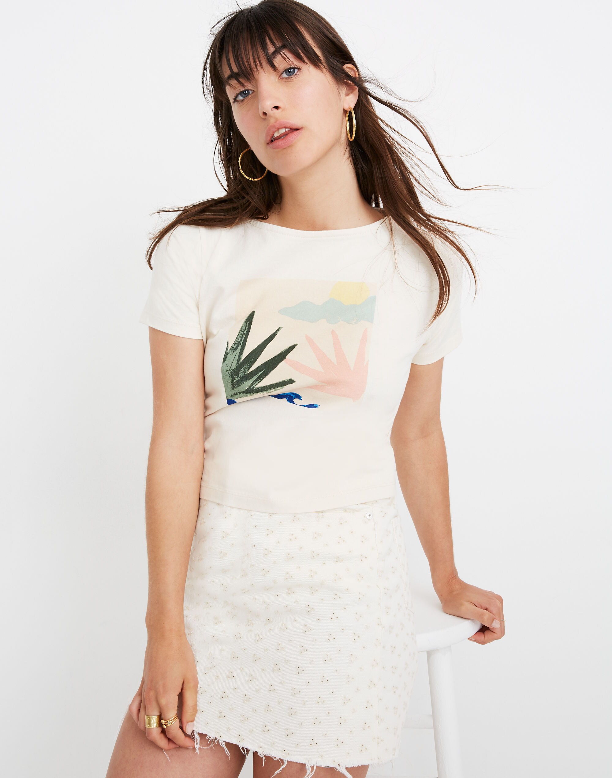 Botanical Graphic Setlist Boxy Tee