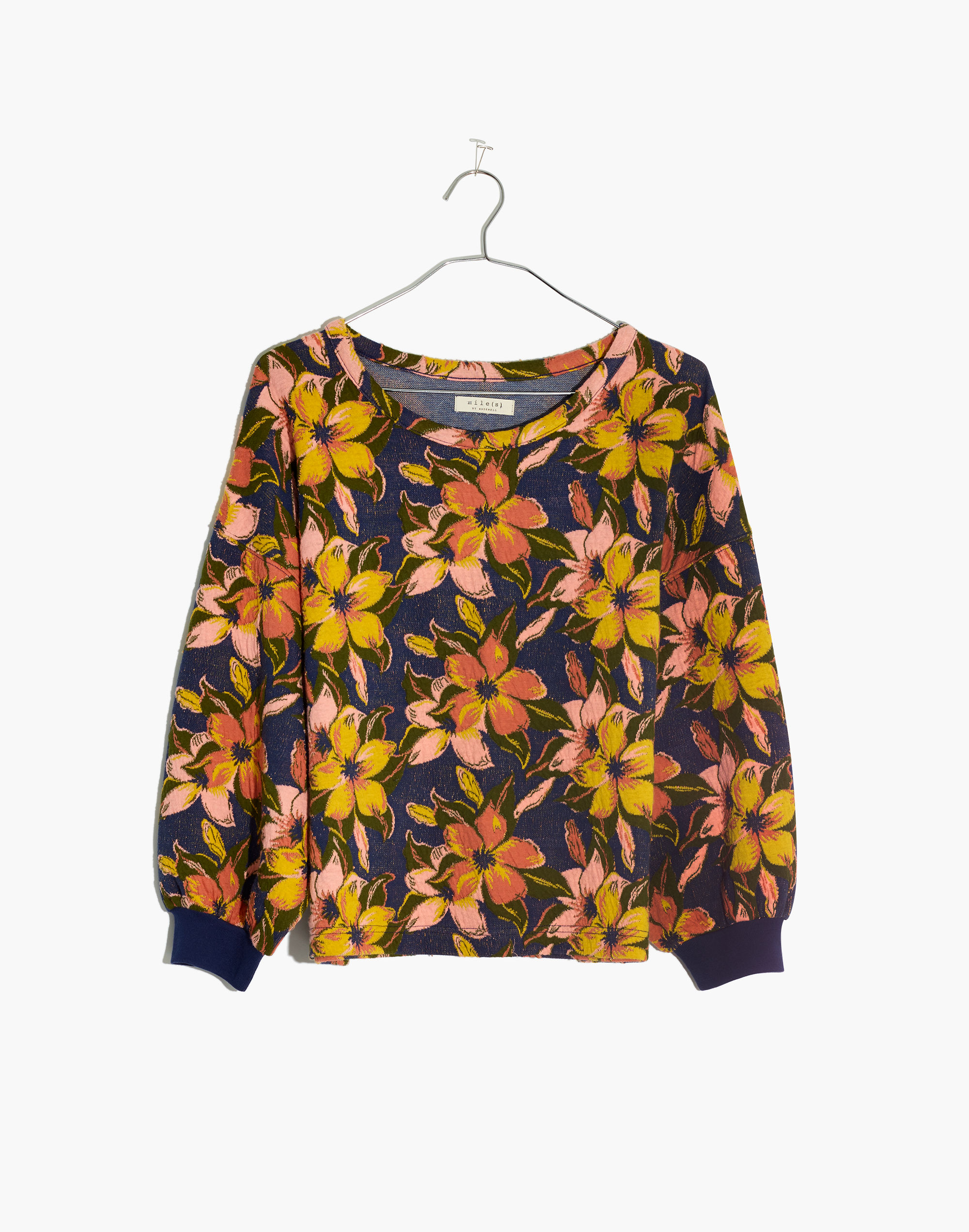 Island Magnolias Jacquard Sweatshirt