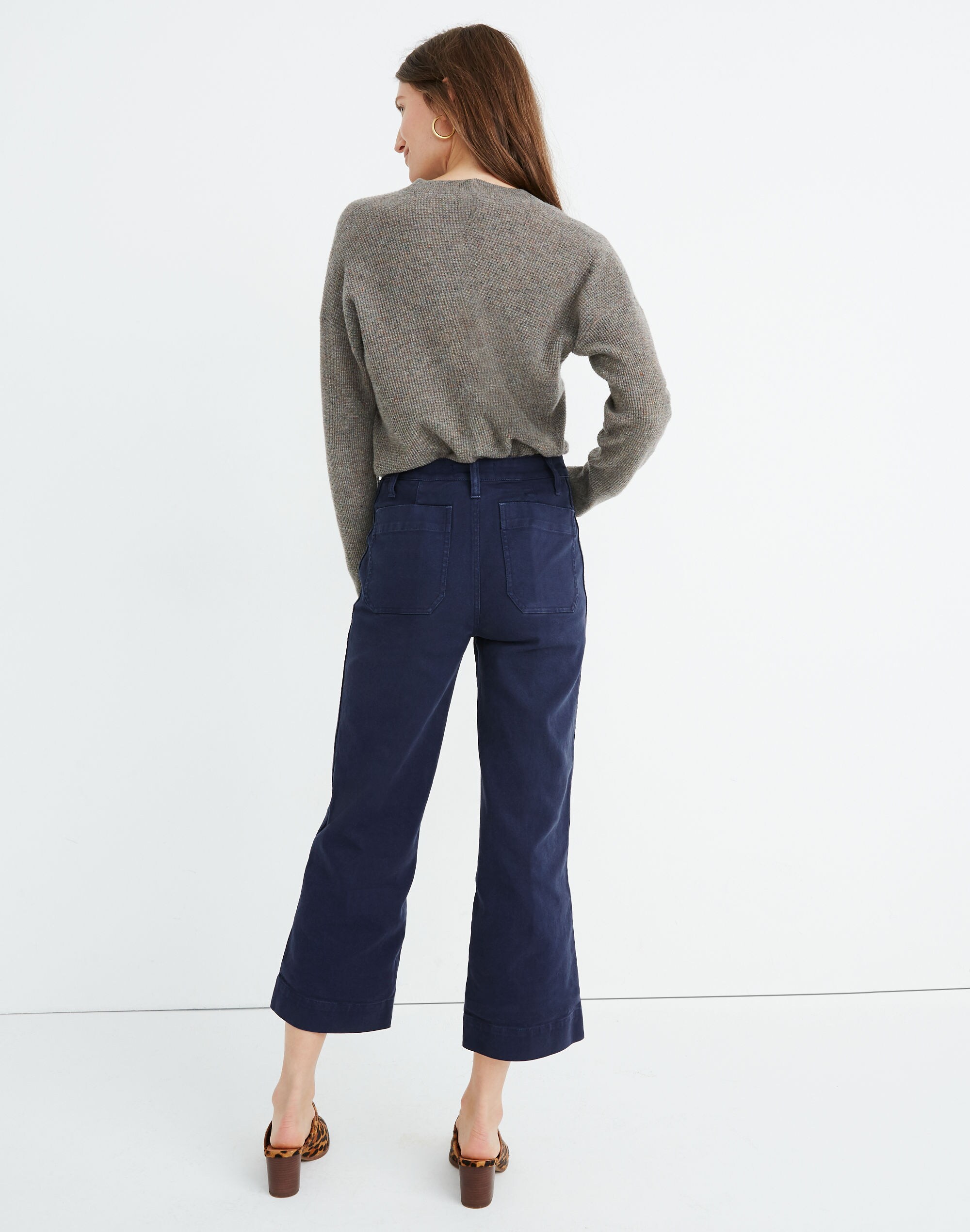 Slim Emmett Wide-Leg Crop Pants