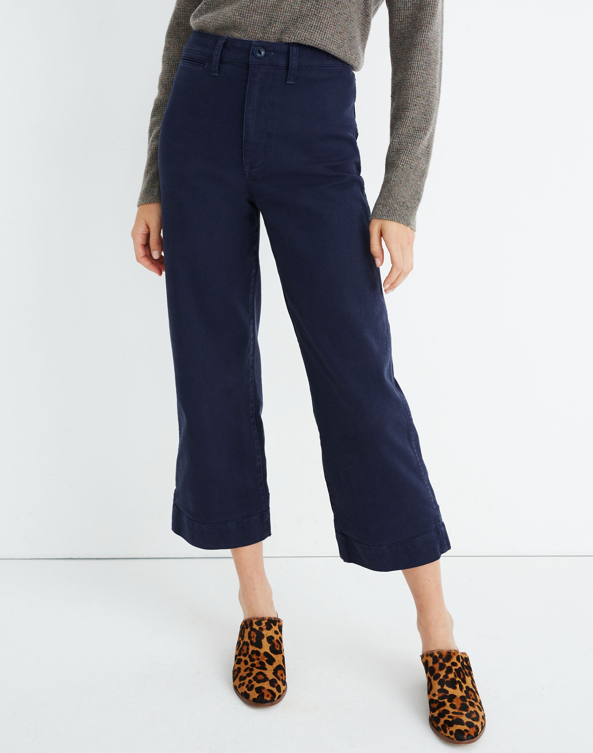 Slim Emmett Wide-Leg Crop Pants