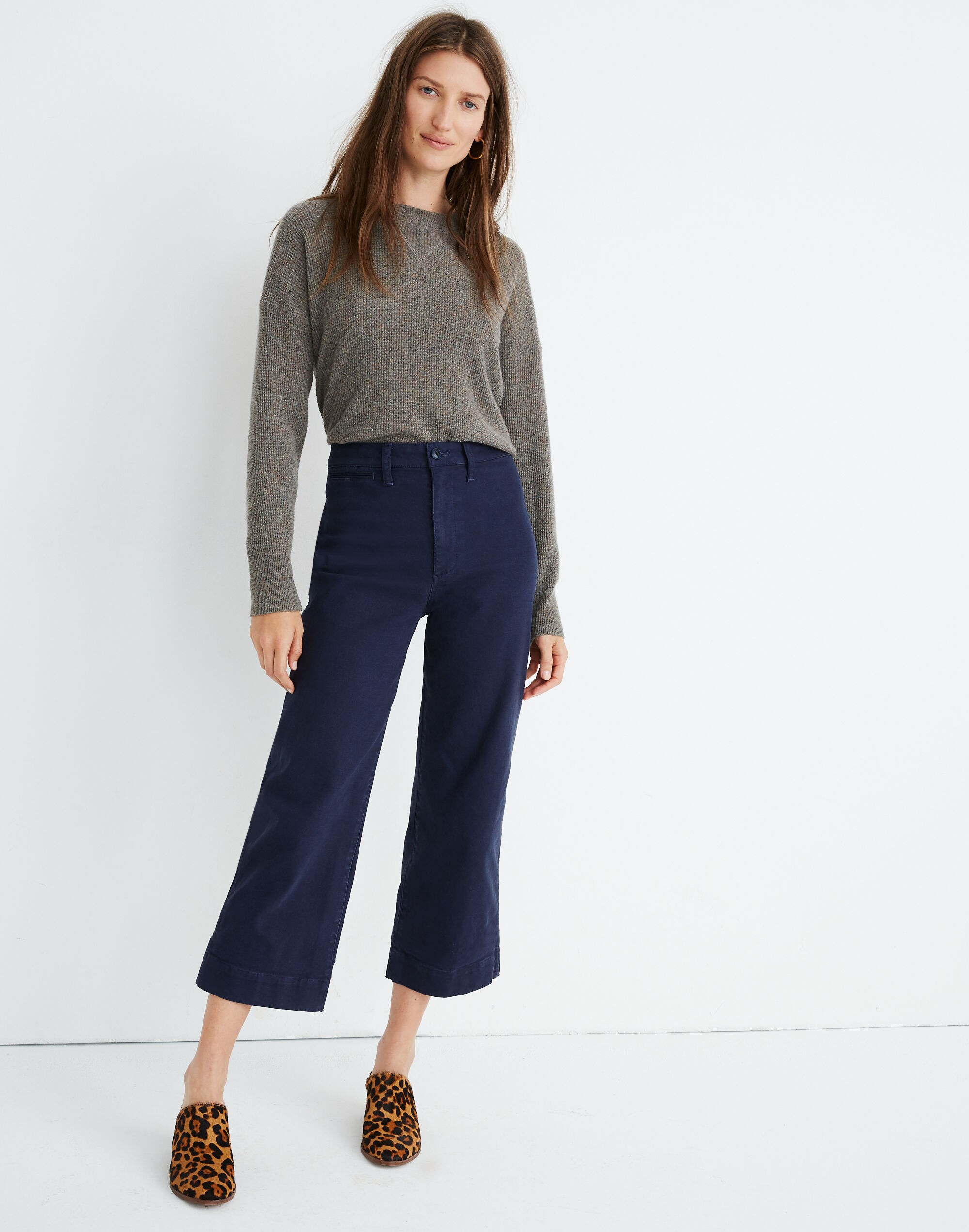 Slim Emmett Wide-Leg Crop Pants
