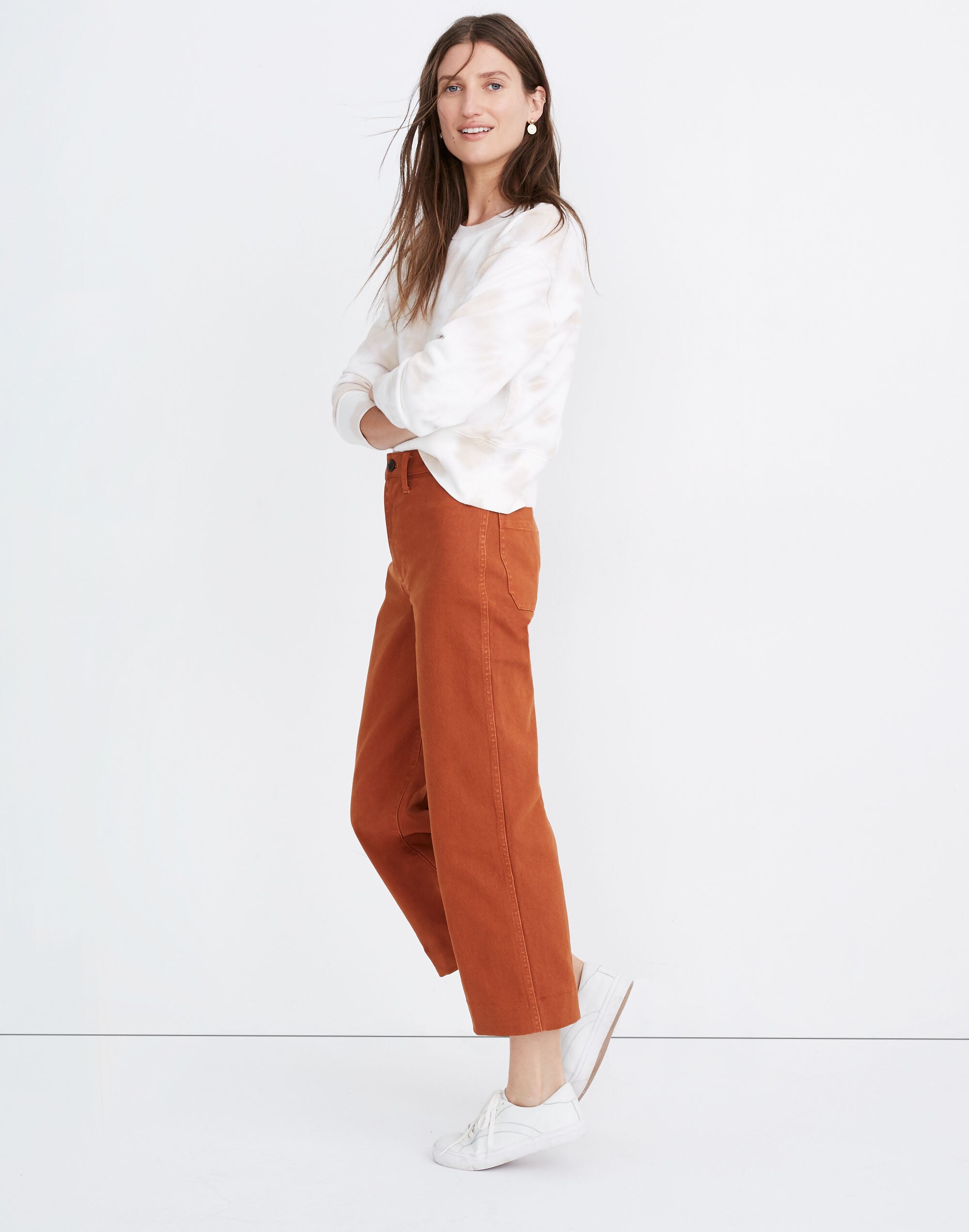 Slim Emmett Wide-Leg Crop Pants