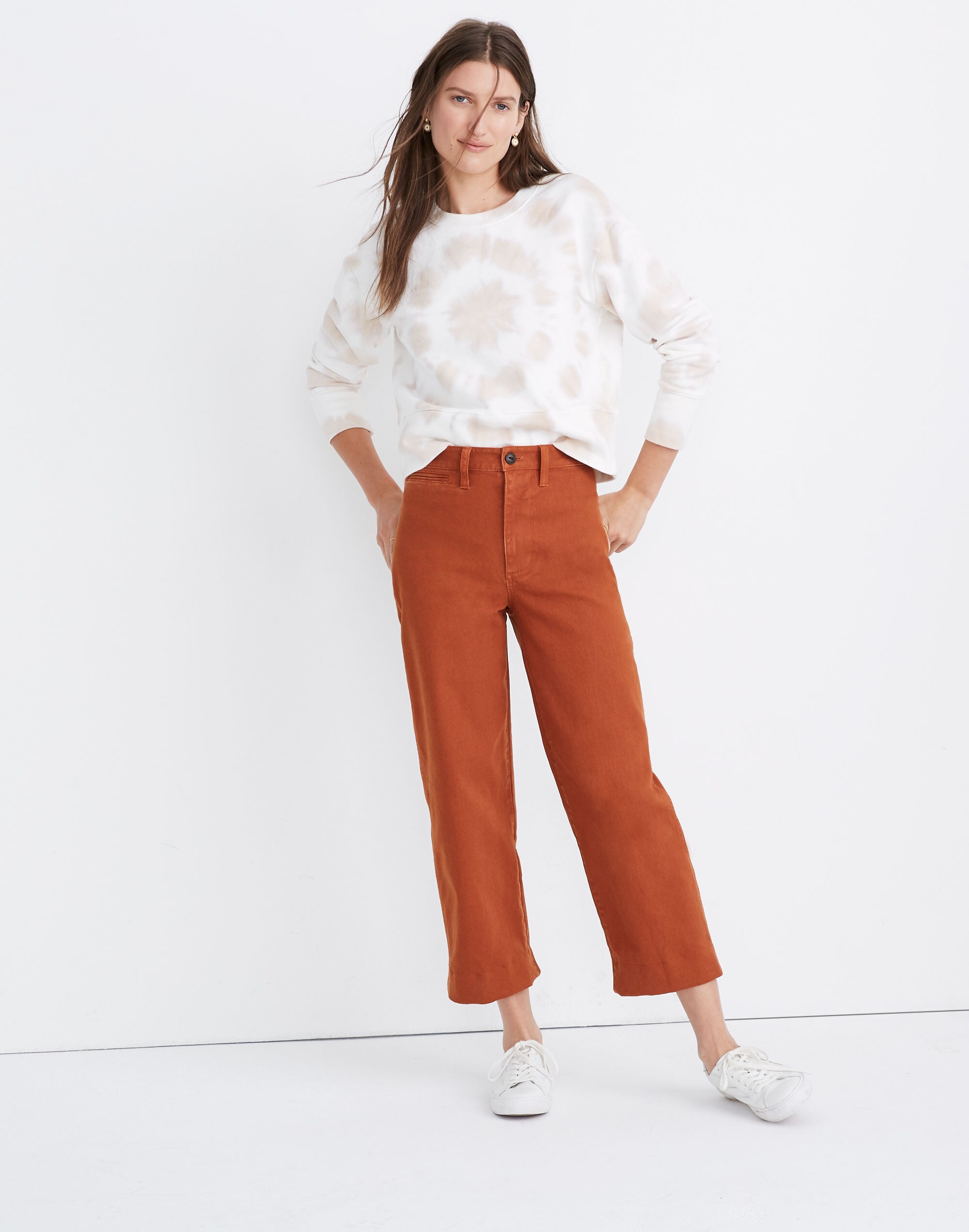 Slim Emmett Wide-Leg Crop Pants