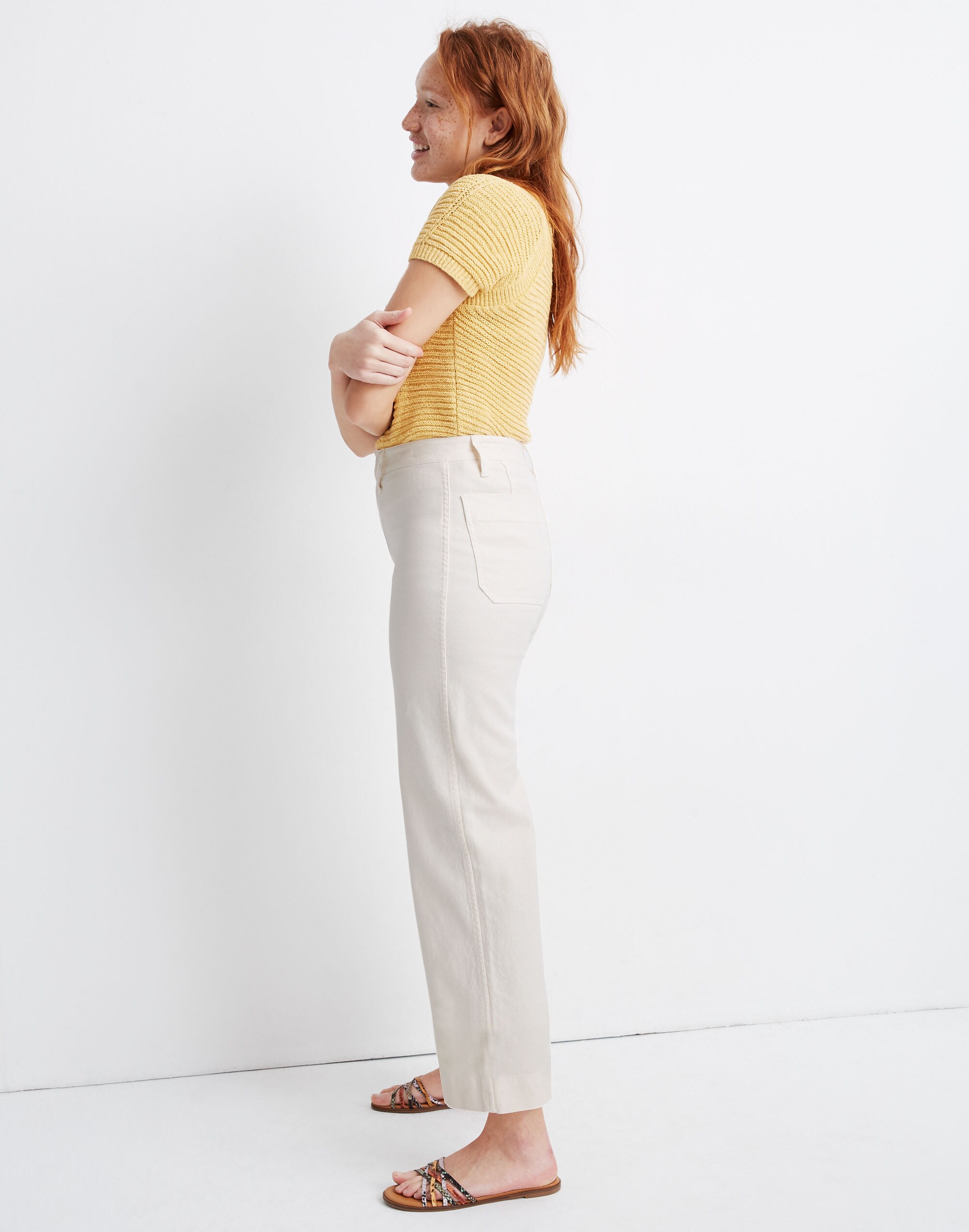 Slim Emmett Wide-Leg Crop Pants