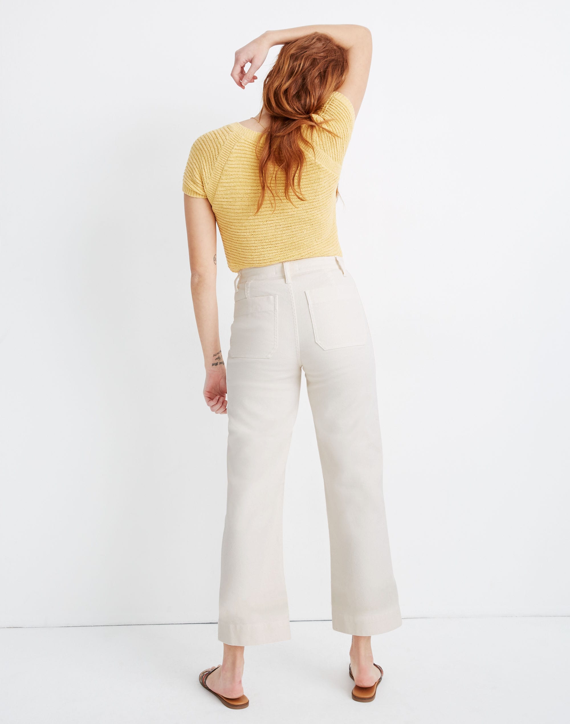 Slim Emmett Wide-Leg Crop Pants