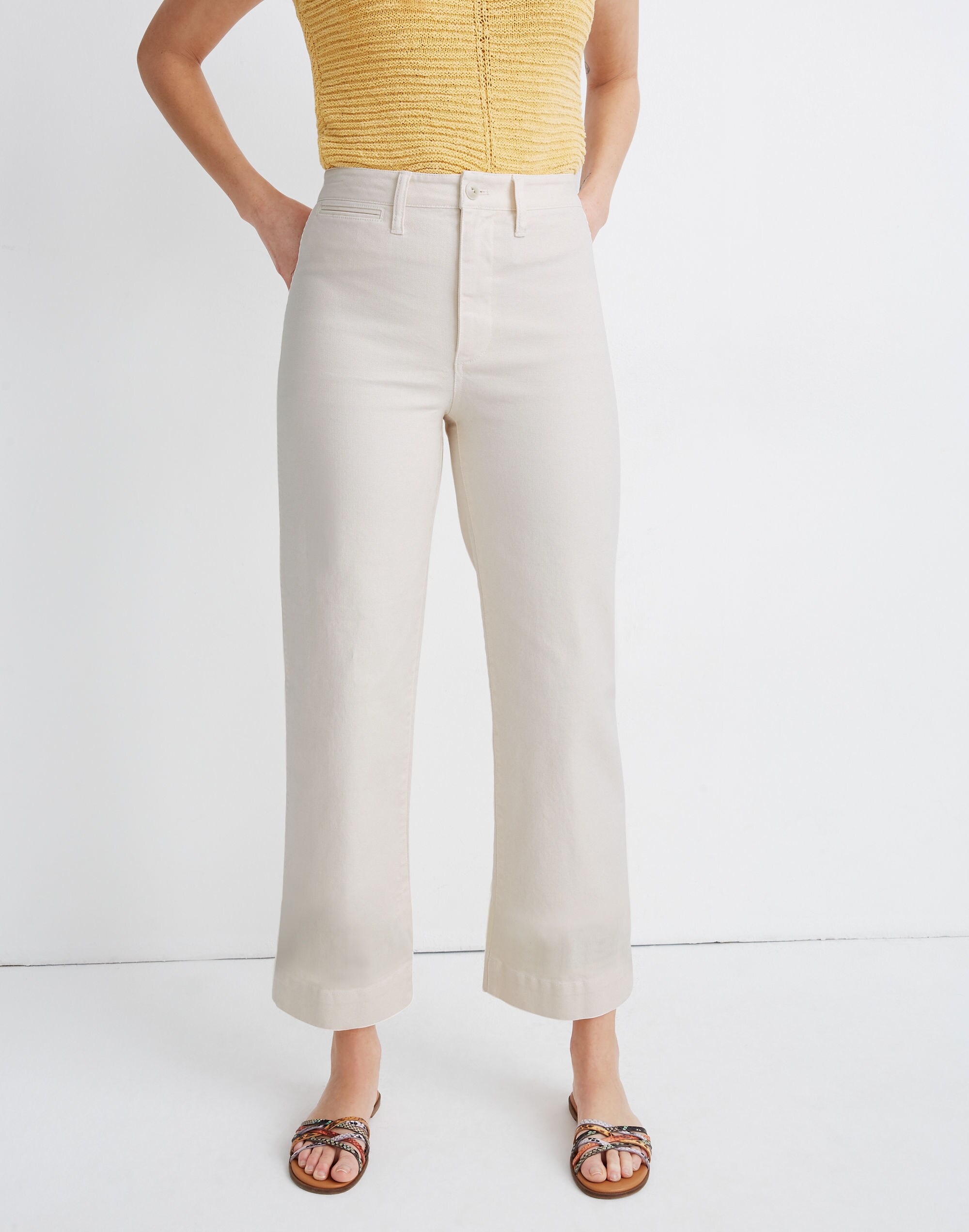Slim Emmett Wide-Leg Crop Pants