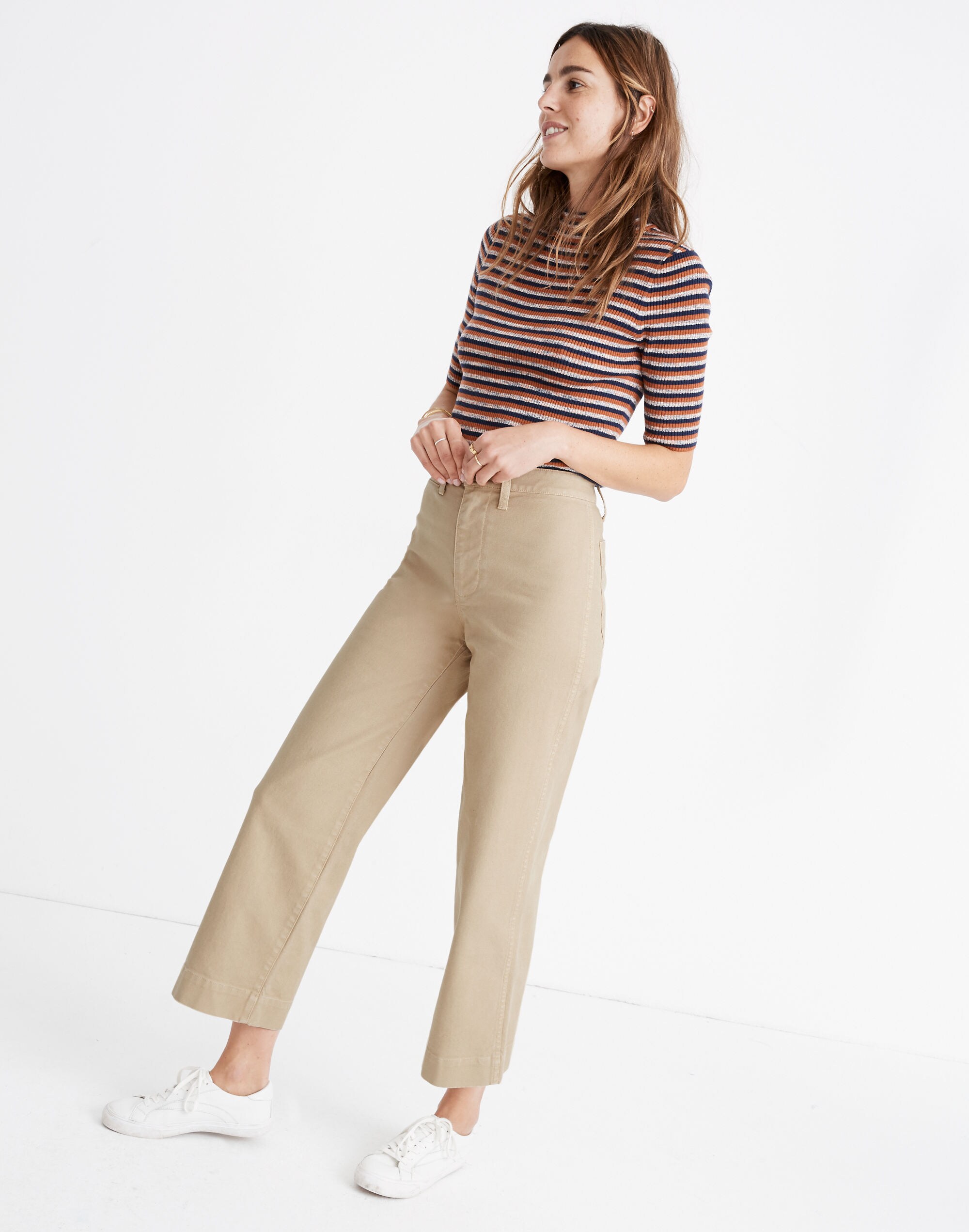 Slim Emmett Wide-Leg Crop Pants