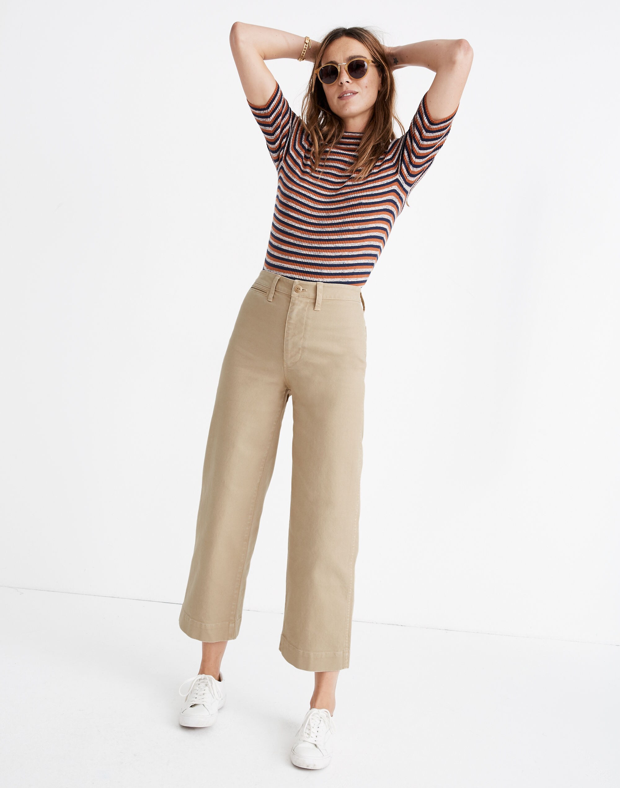 Slim Emmett Wide-Leg Crop Pants