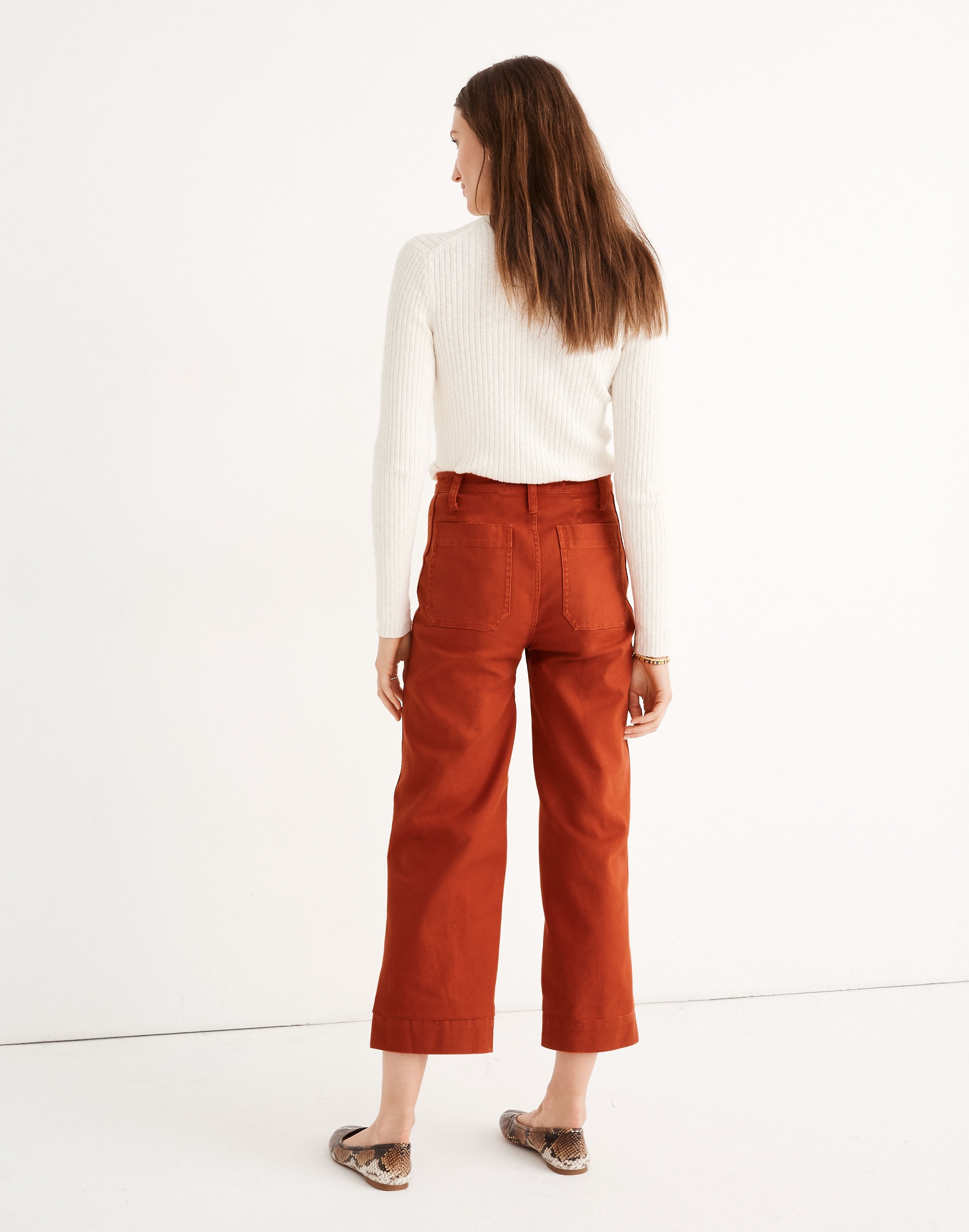 Slim Emmett Wide-Leg Crop Pants