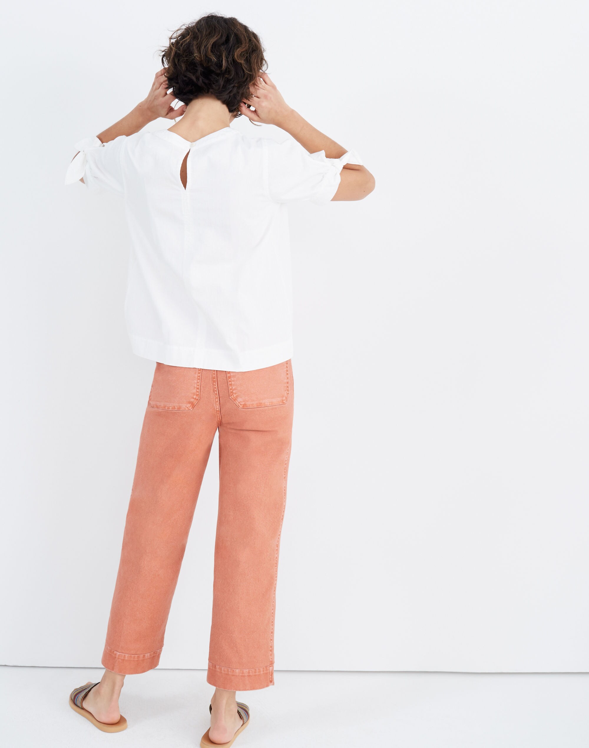 Slim Emmett Wide-Leg Crop Pants