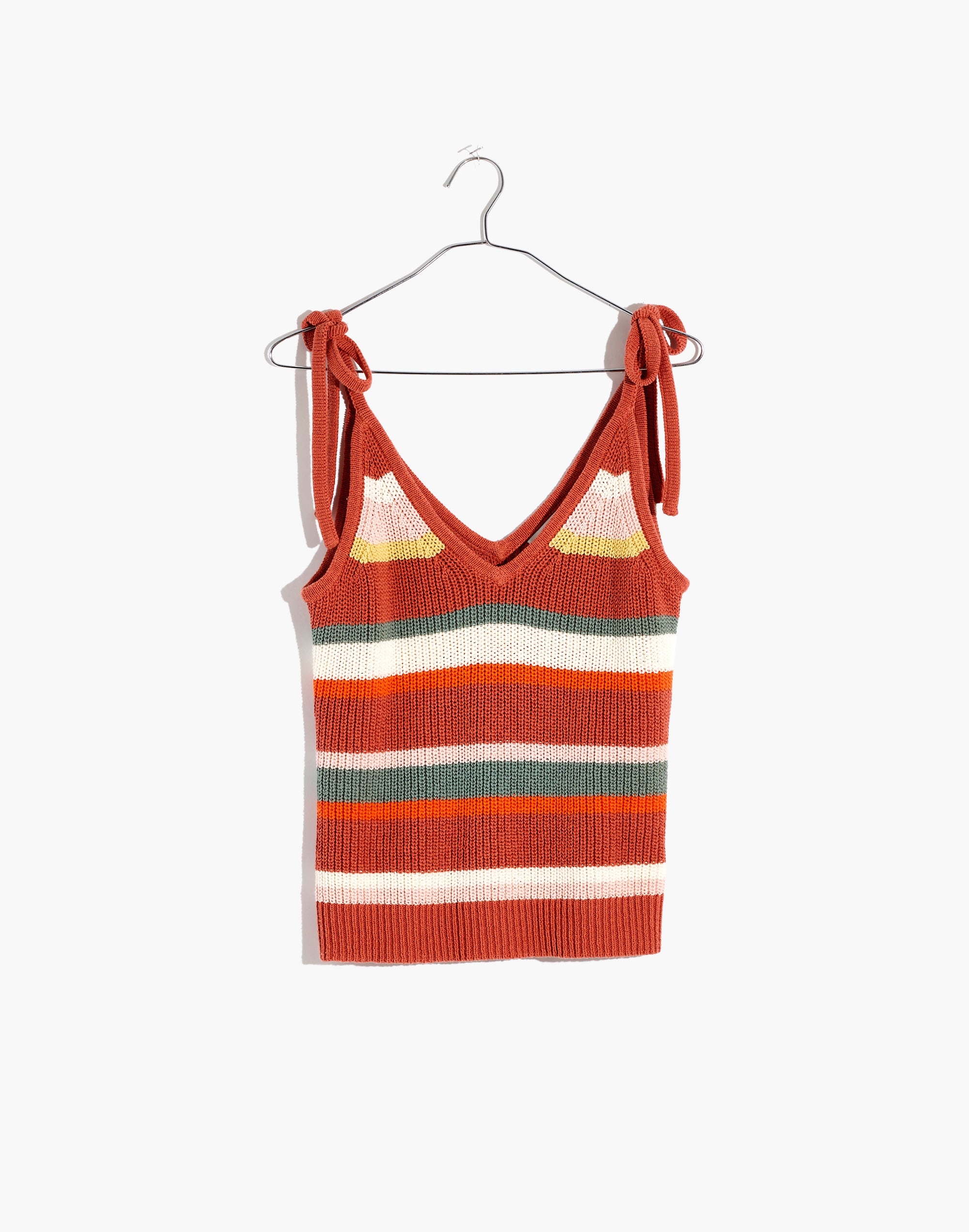 Striped Grandfield Tie-Strap Sweater Tank