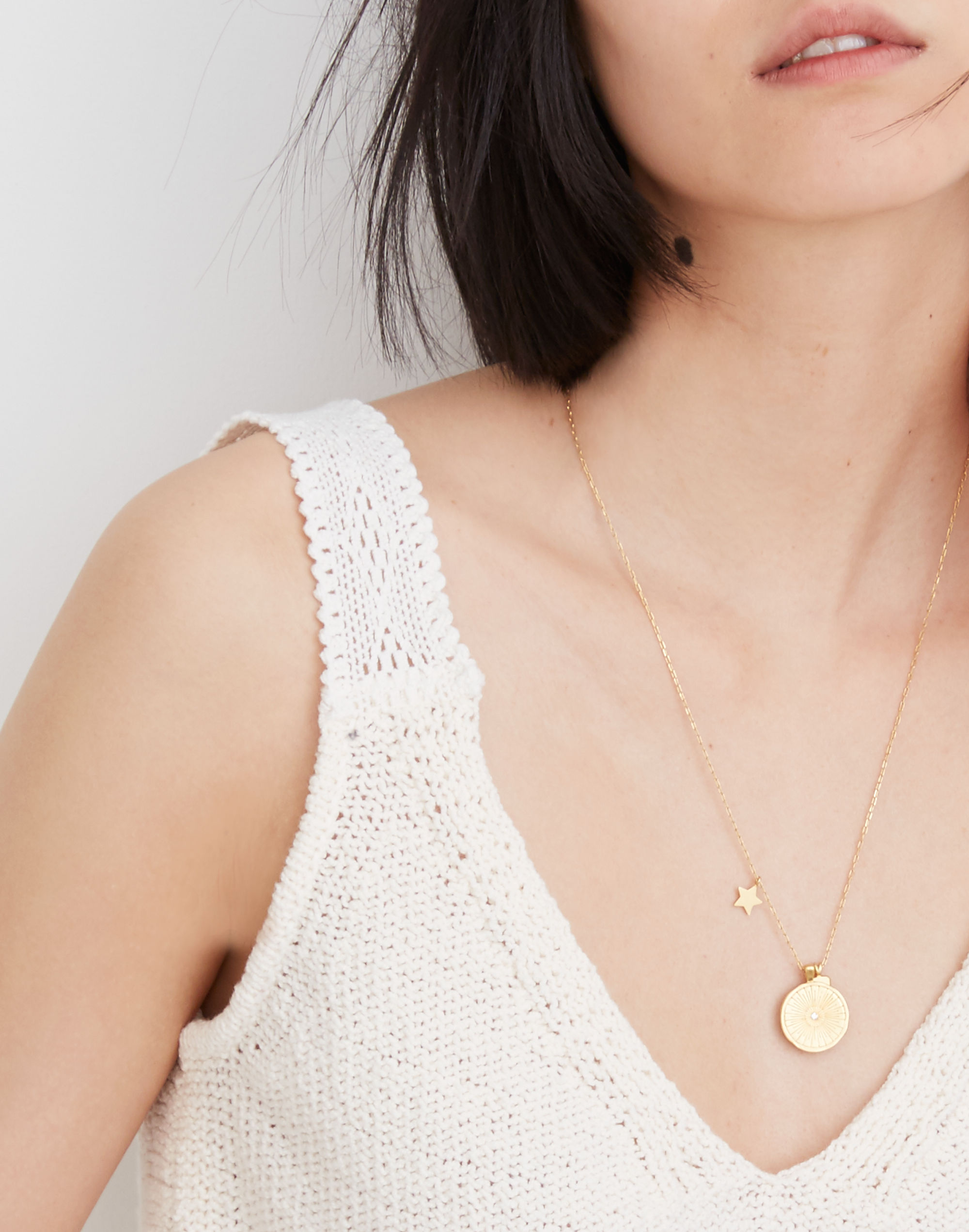 Crochet-Strap Sweater Tank